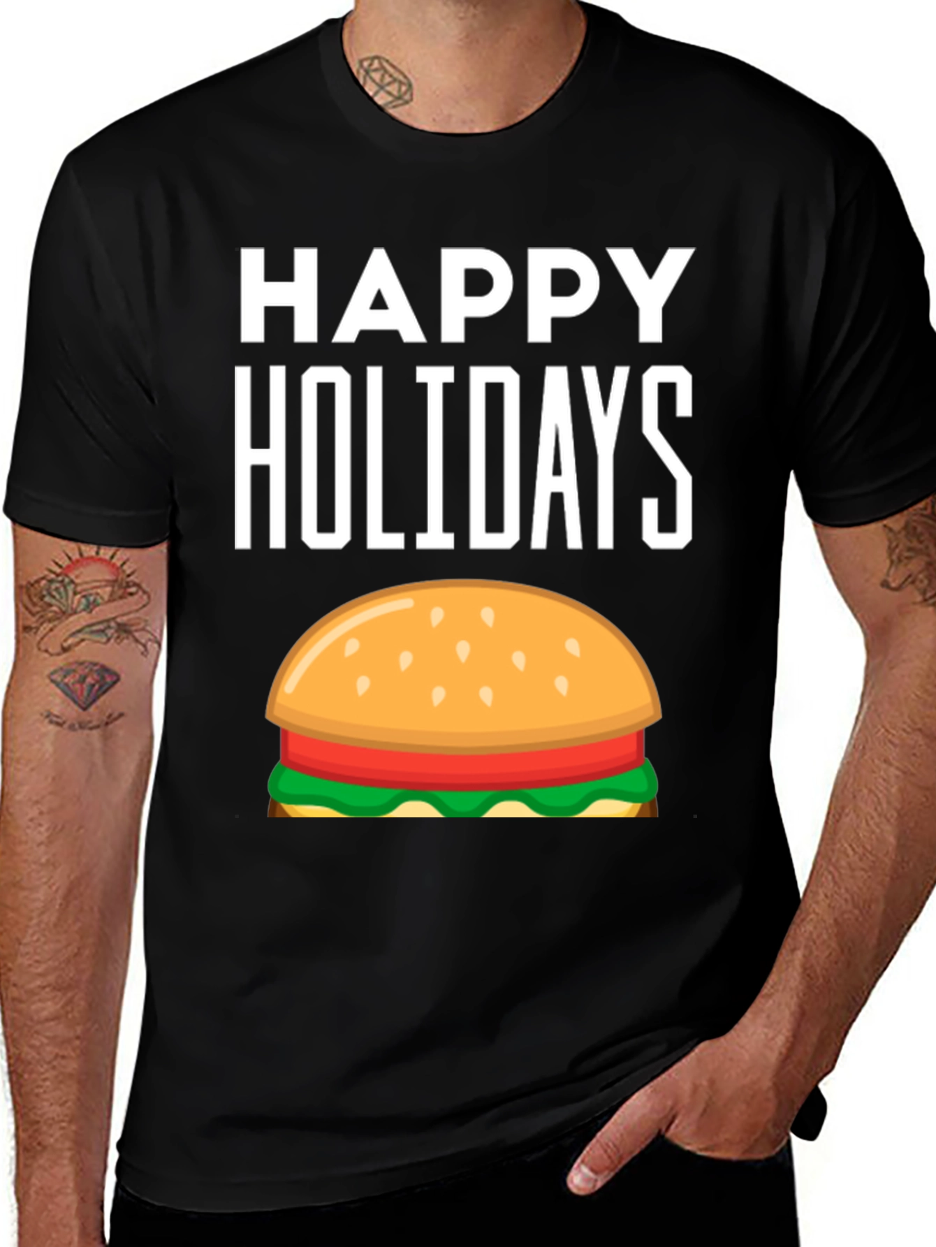Happy Holidays Burger T-Shirt