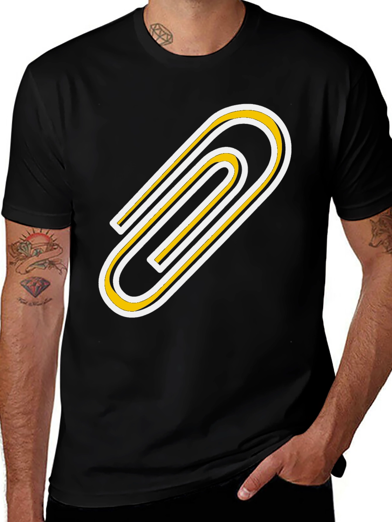 Variant 14 of Paperclip Graphic Tee - Bold & Unique Design