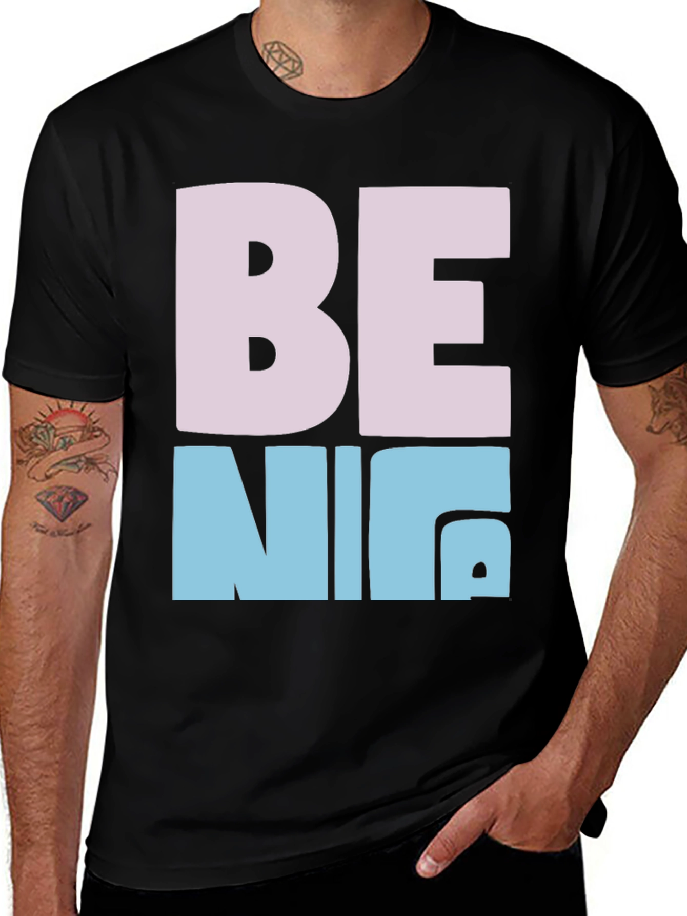 Variant 24 of Be Nice Graphic Tee - Casual Cotton T-Shirt