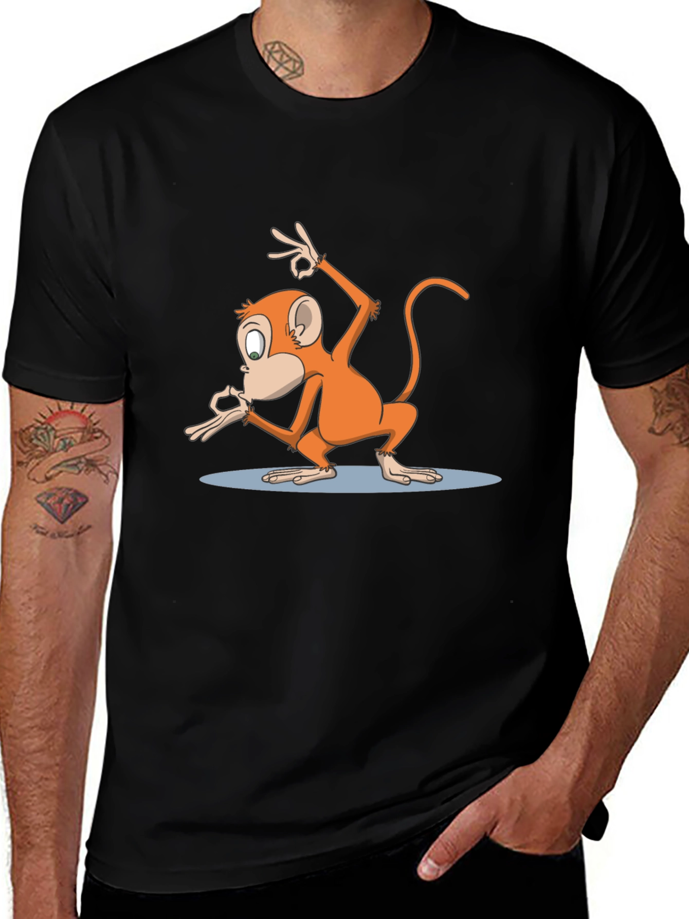 Variant 22 of Monkey T-Shirt - Funny Cartoon Graphic Tee