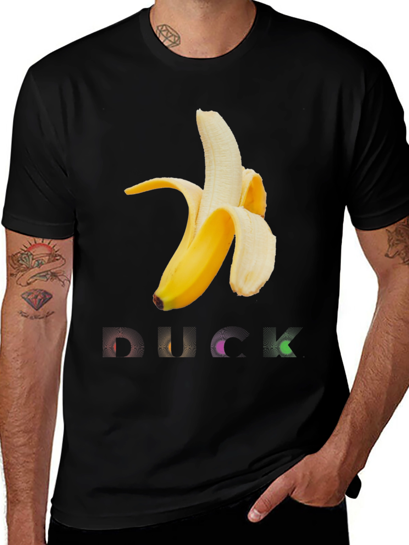Variant 5 of Banana DUCK Graphic Print T-Shirt