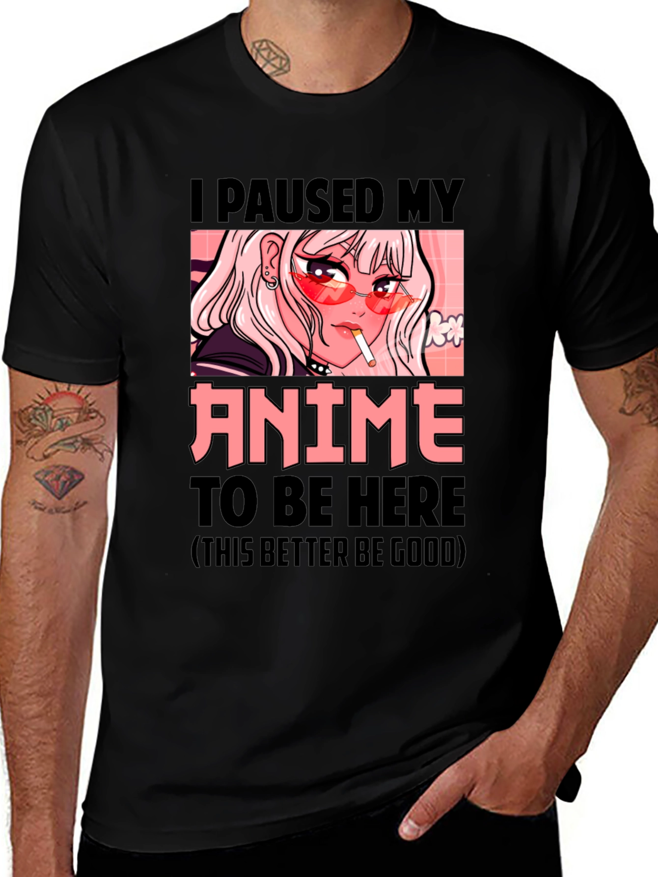 Variant 14 of I Paused My Anime T-Shirt - Novelty Graphic Tee