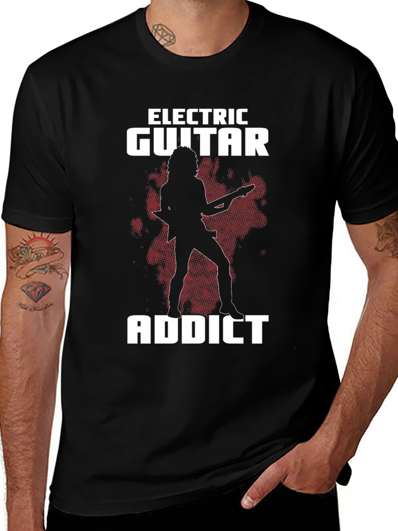 Variant 16 of Electric Guitar Addict T-Shirt - Music Lover Tee