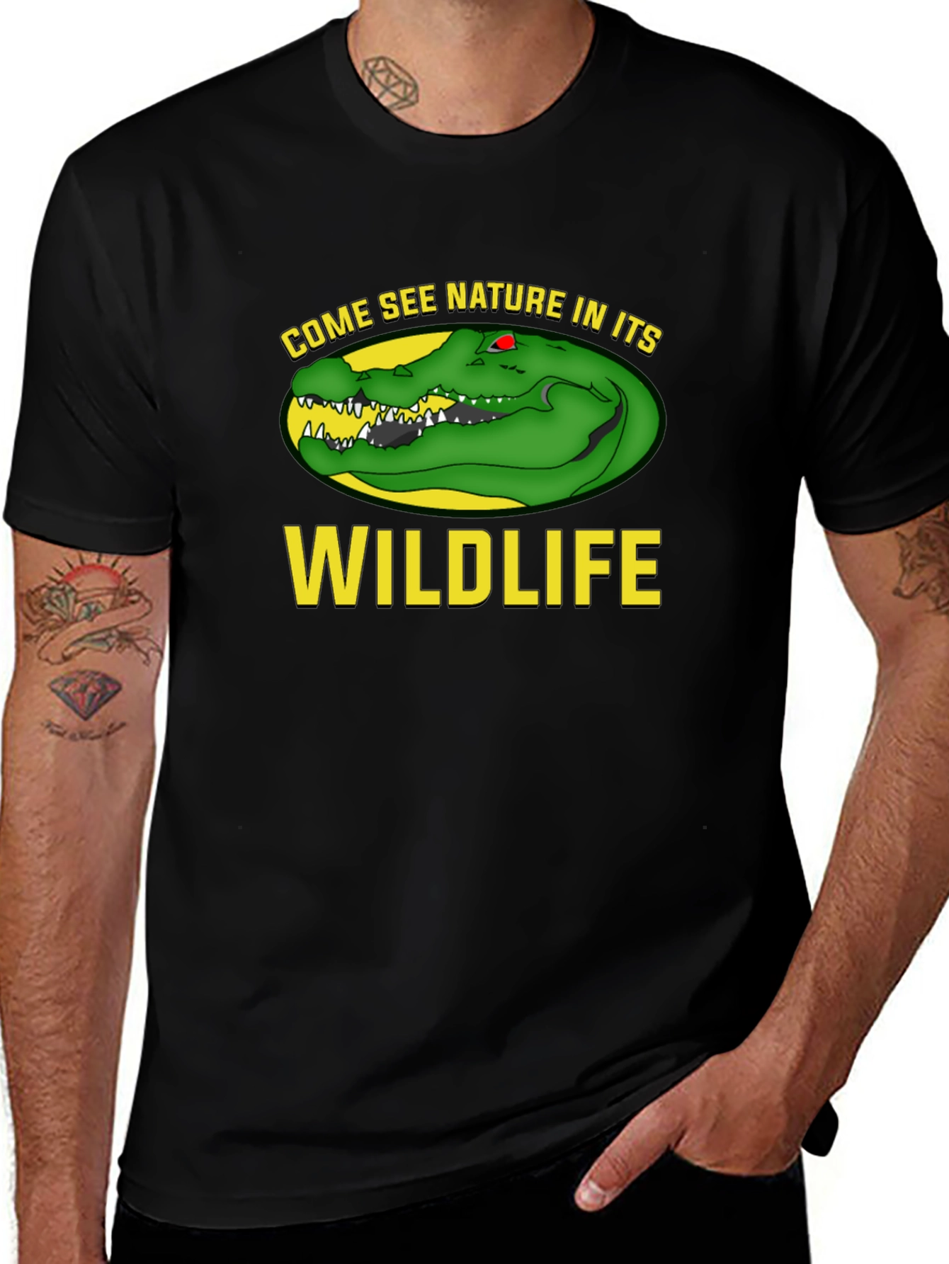 Come See Wildlife Black T-Shirt