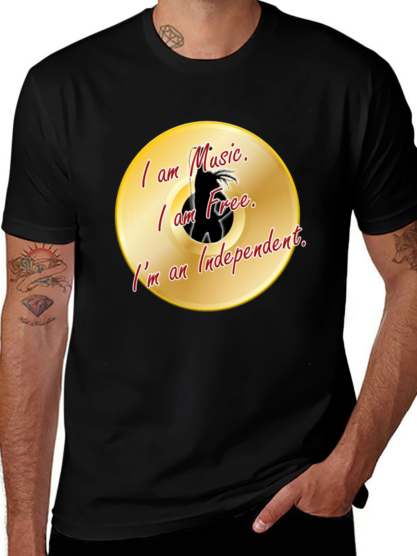 Variant 6 of Music Lover Black T-Shirt - Independent Artist Apparel
