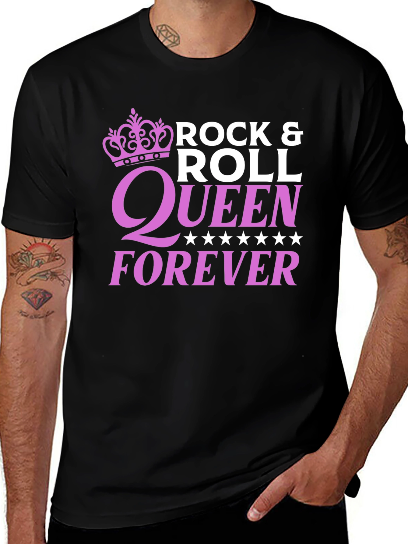 Variant 11 of Rock & Roll Queen Forever Black T-Shirt