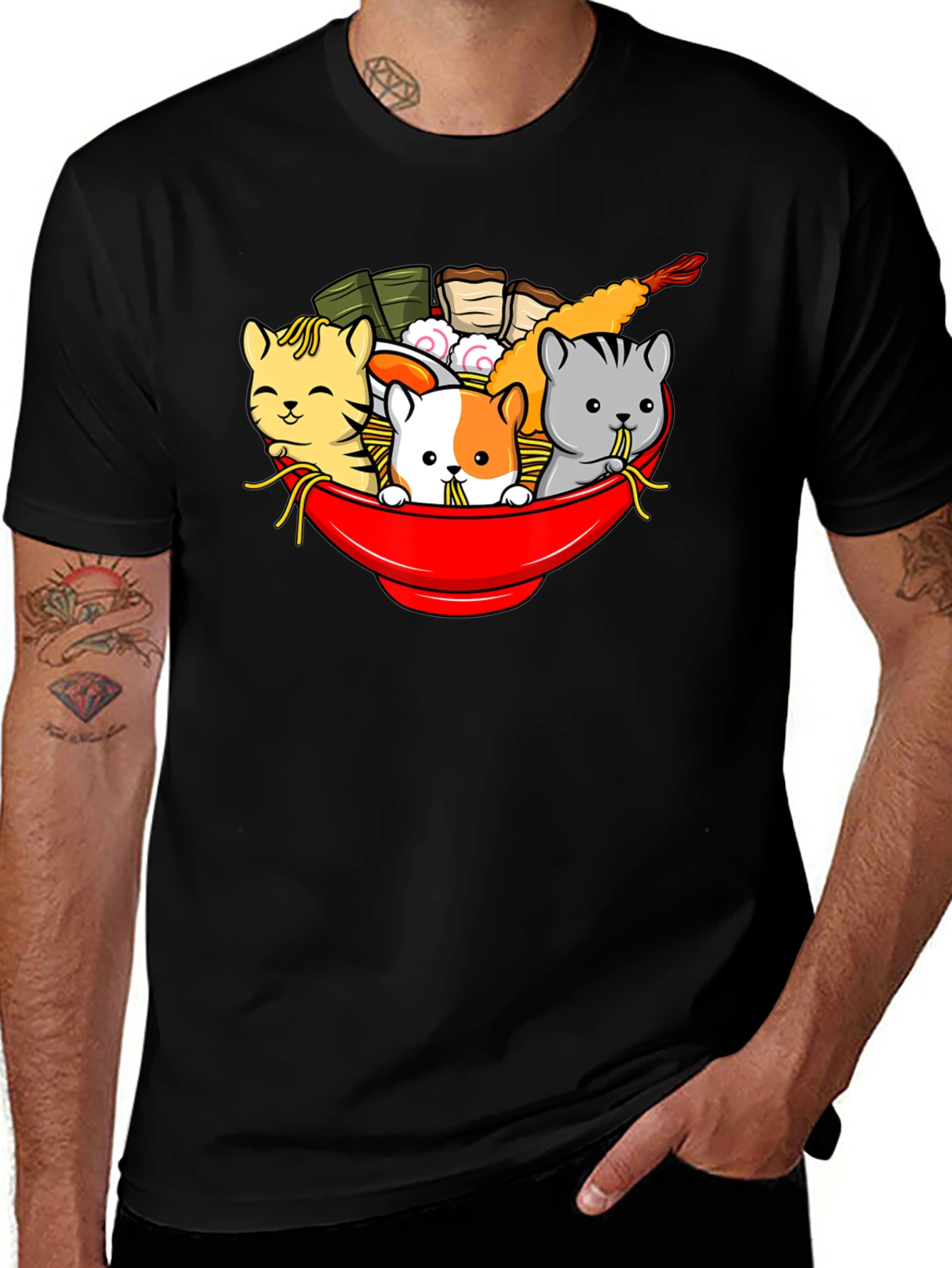 Variant 11 of Ramen Cats T-Shirt