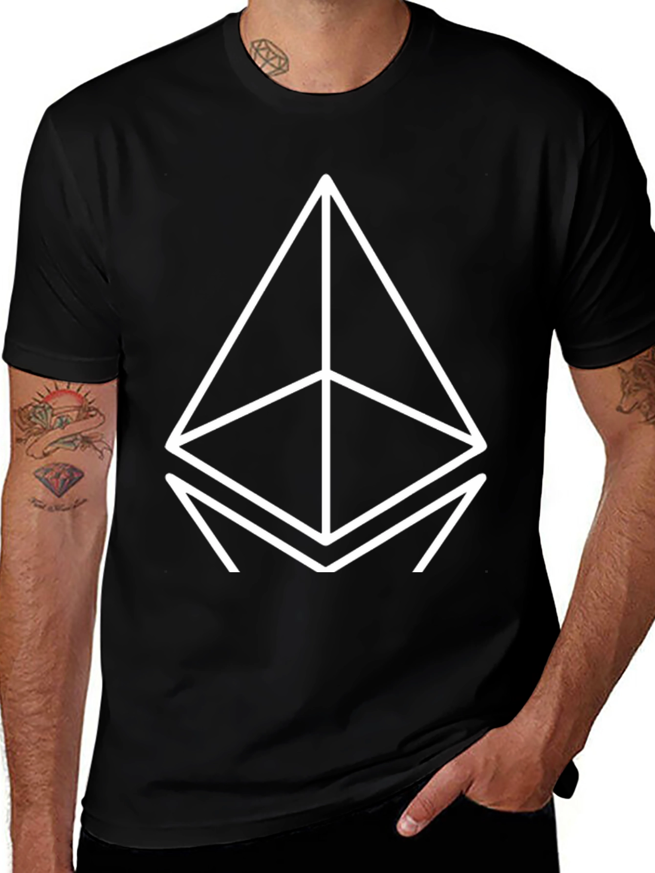 Variant 10 of Ethereum Logo T-Shirt - Modern Crypto Style