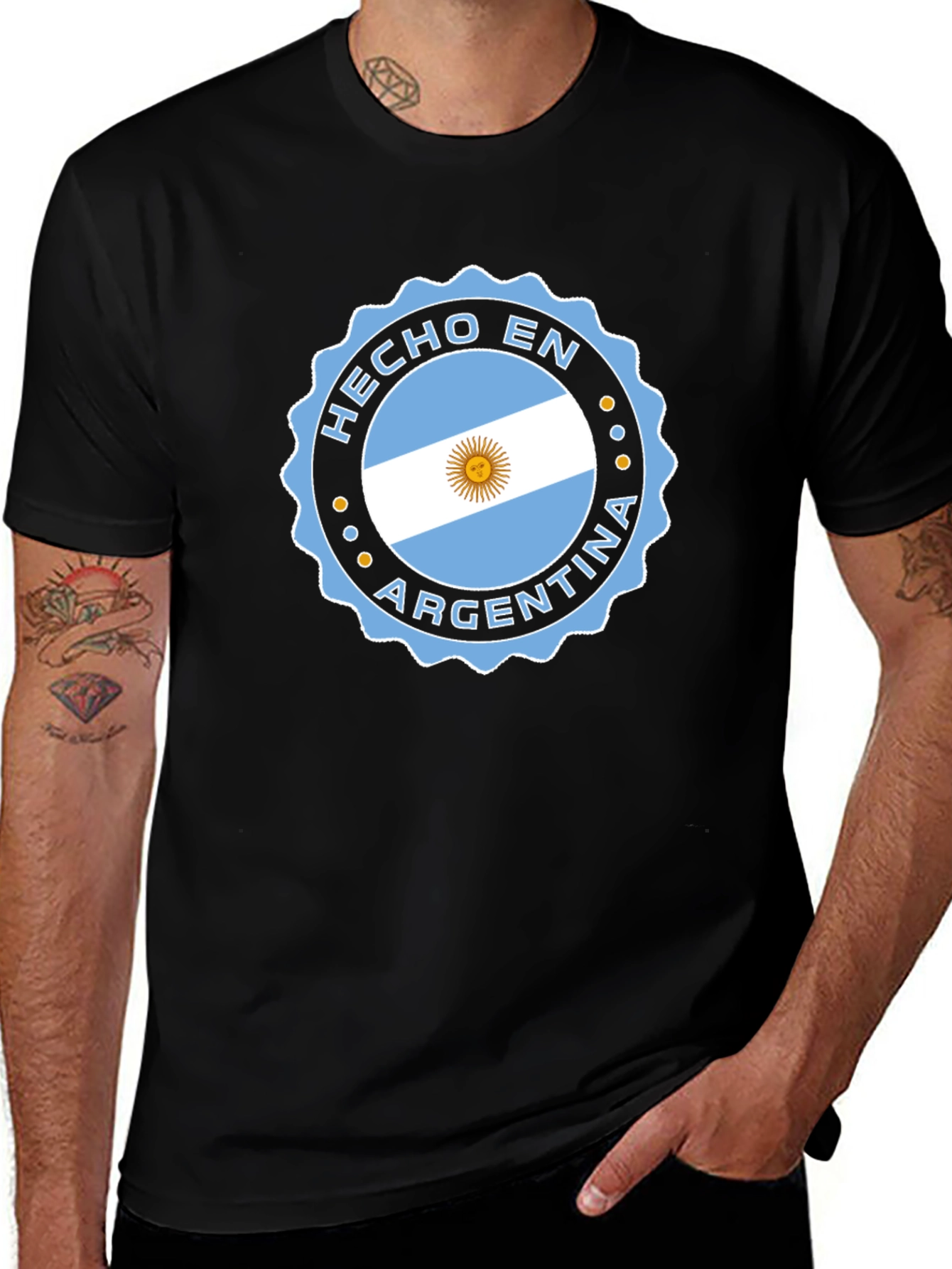 Argentina Flag T-Shirt - Hecho En Argentina Tee
