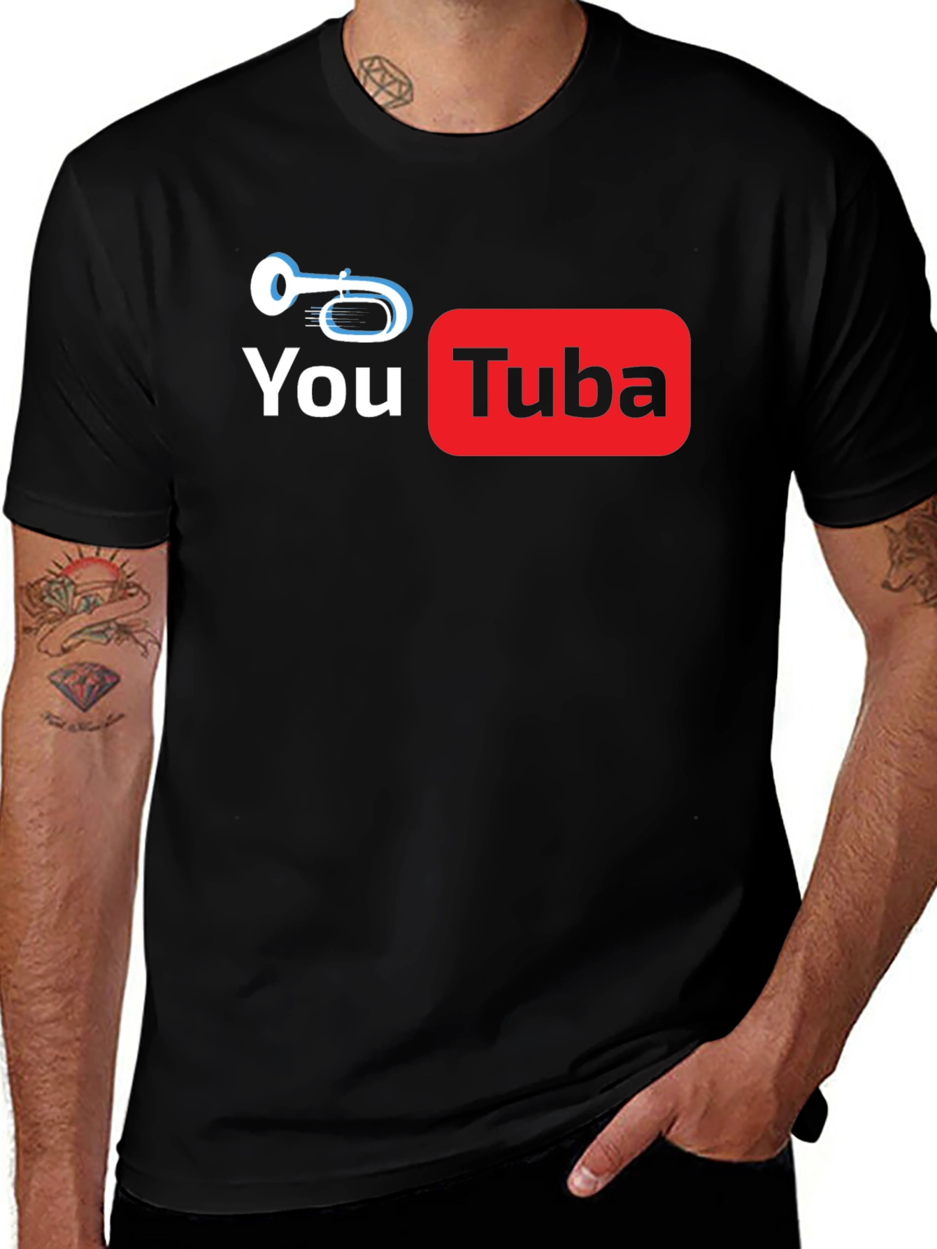 Variant 9 of You Tuba Black T-Shirt Music Lovers