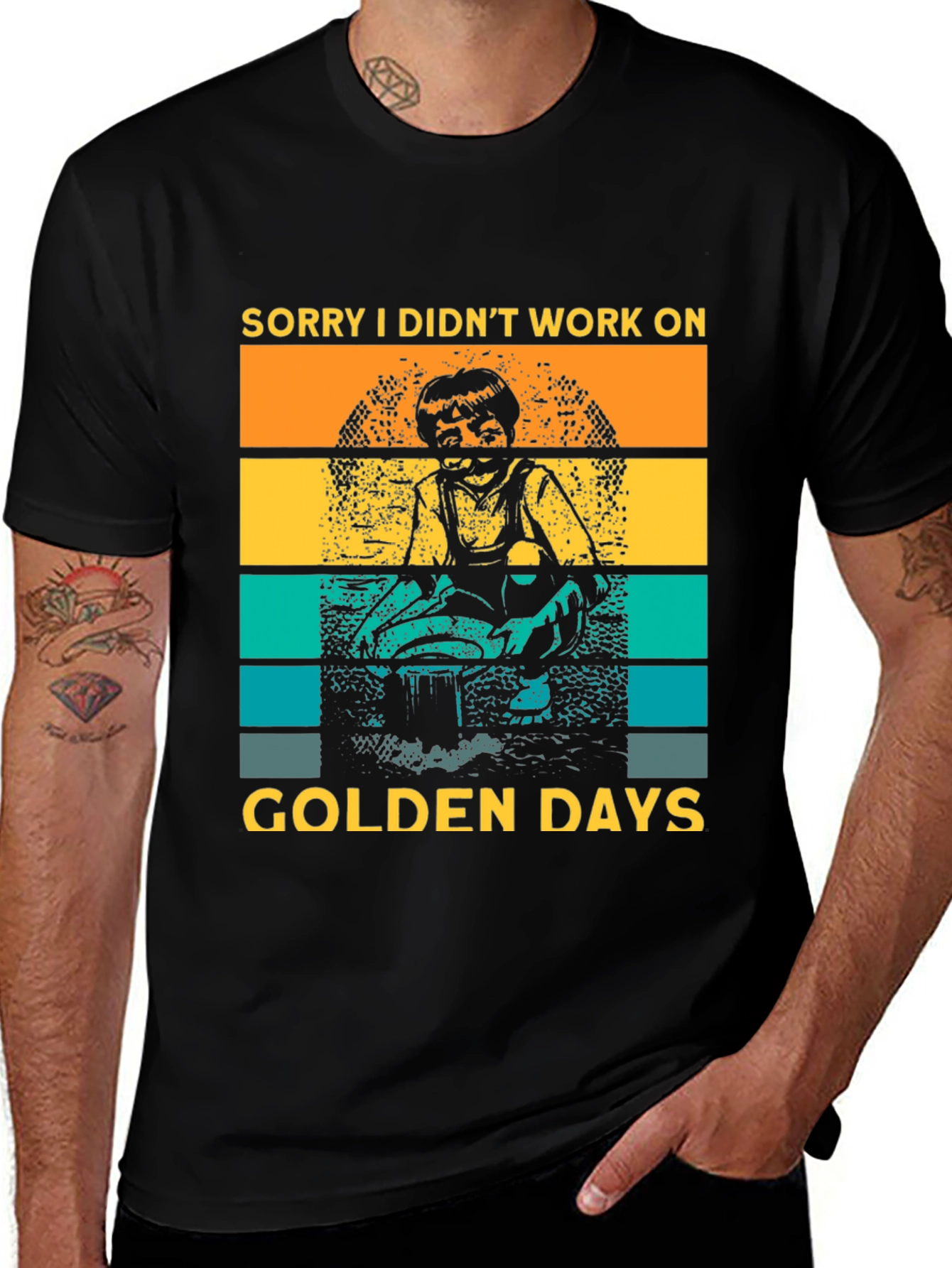 Variant 2 of Golden Days Graphic Tee - Retro Style T-Shirt
