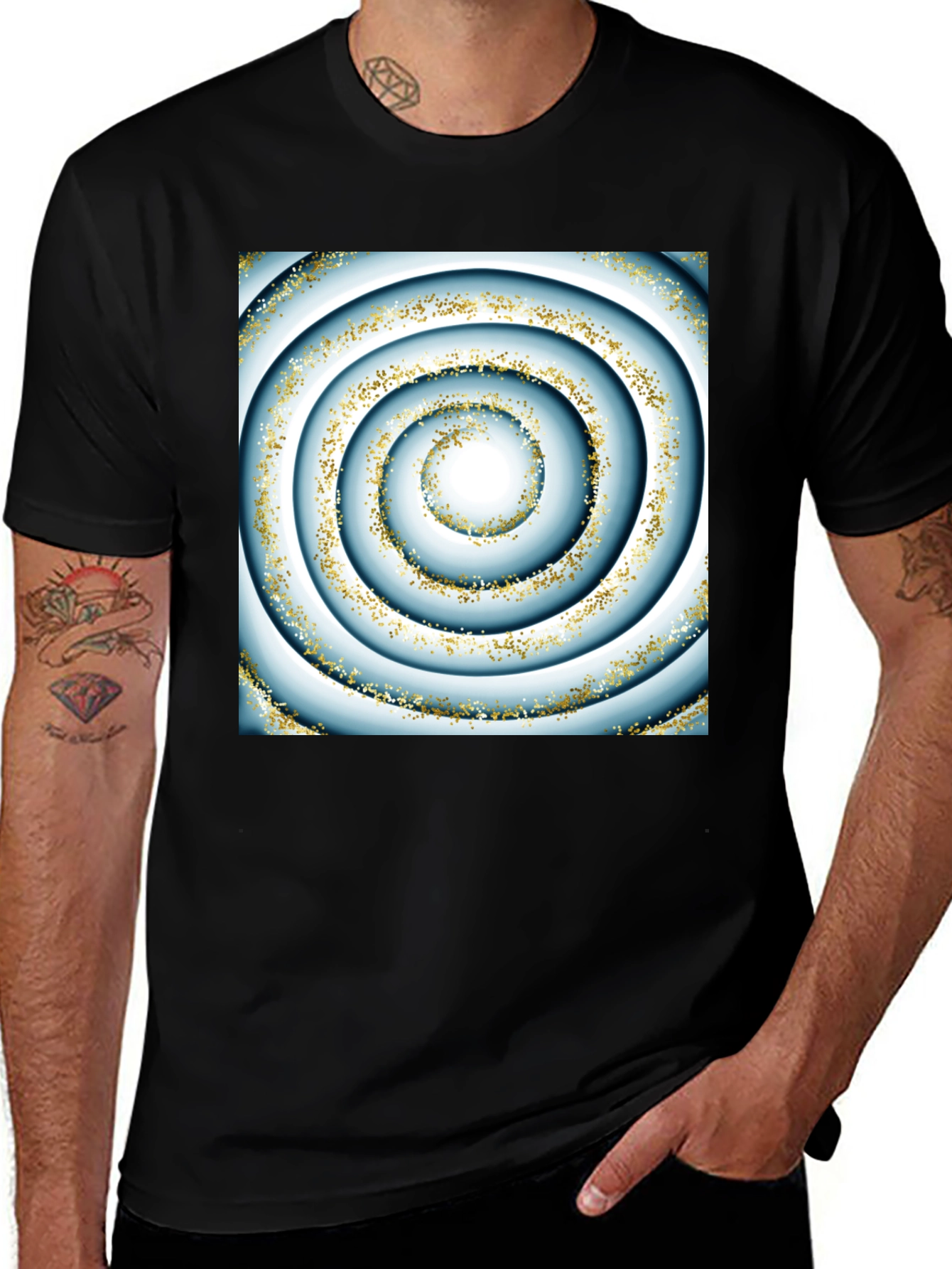 Variant 23 of Swirl Graphic Tee - Modern Style
