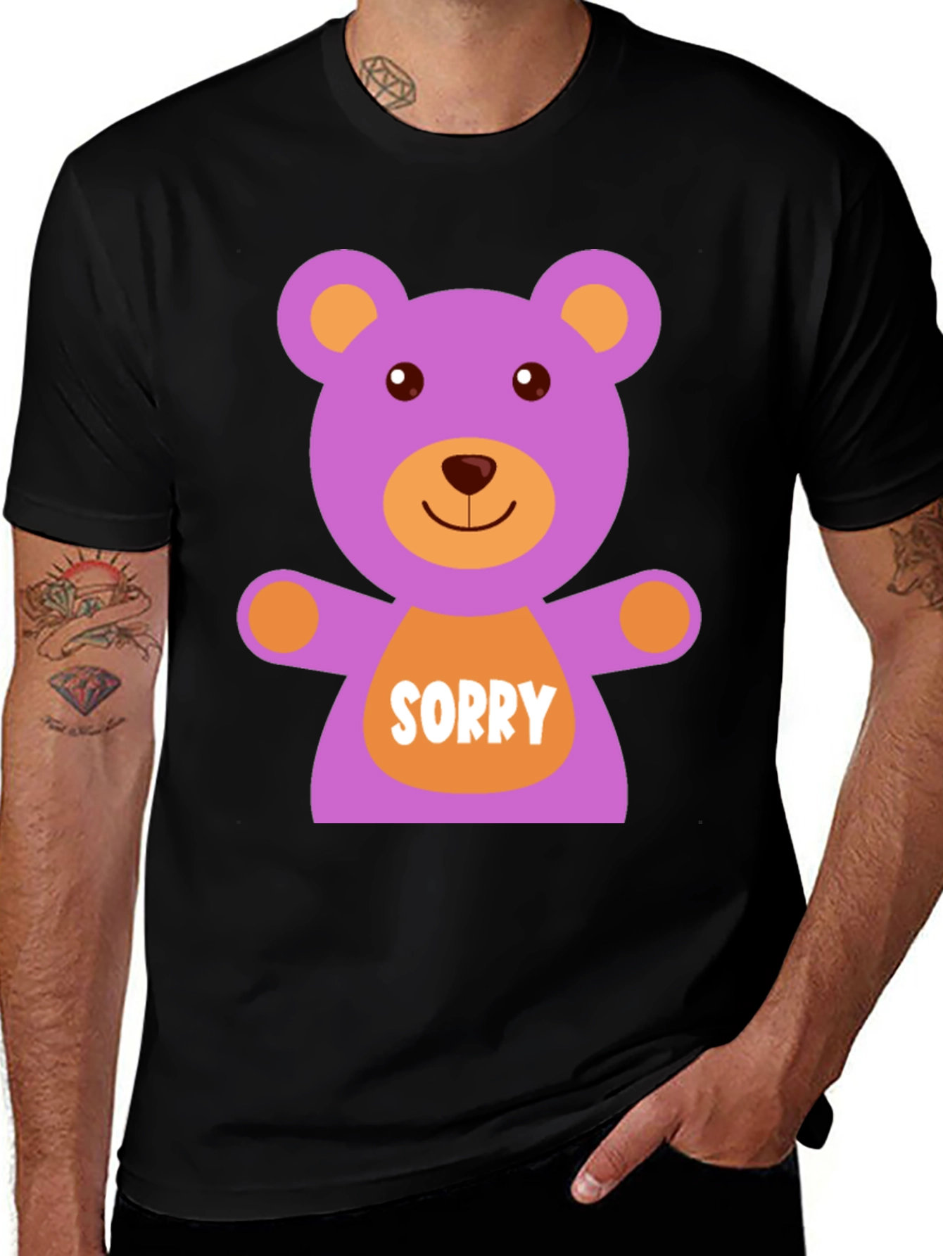 Sorry Bear Graphic T-Shirt - Cute Apology Gift