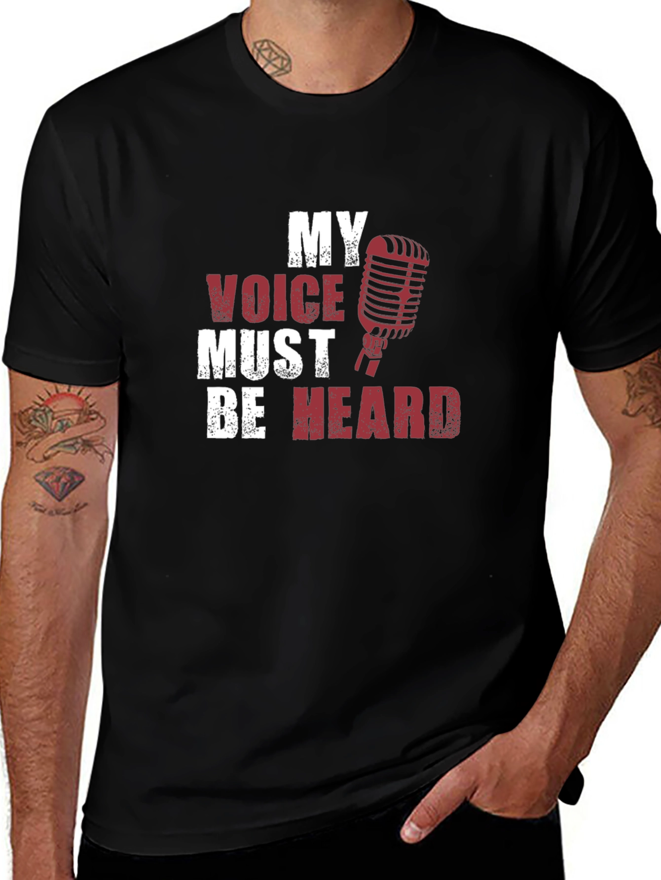 Variant 6 of My Voice Must Be Heard Graphic T-Shirt