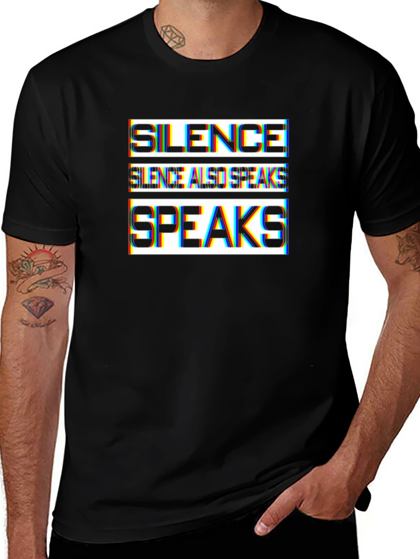 Variant 13 of Silence Speaks T-Shirt: Bold Statement Tee