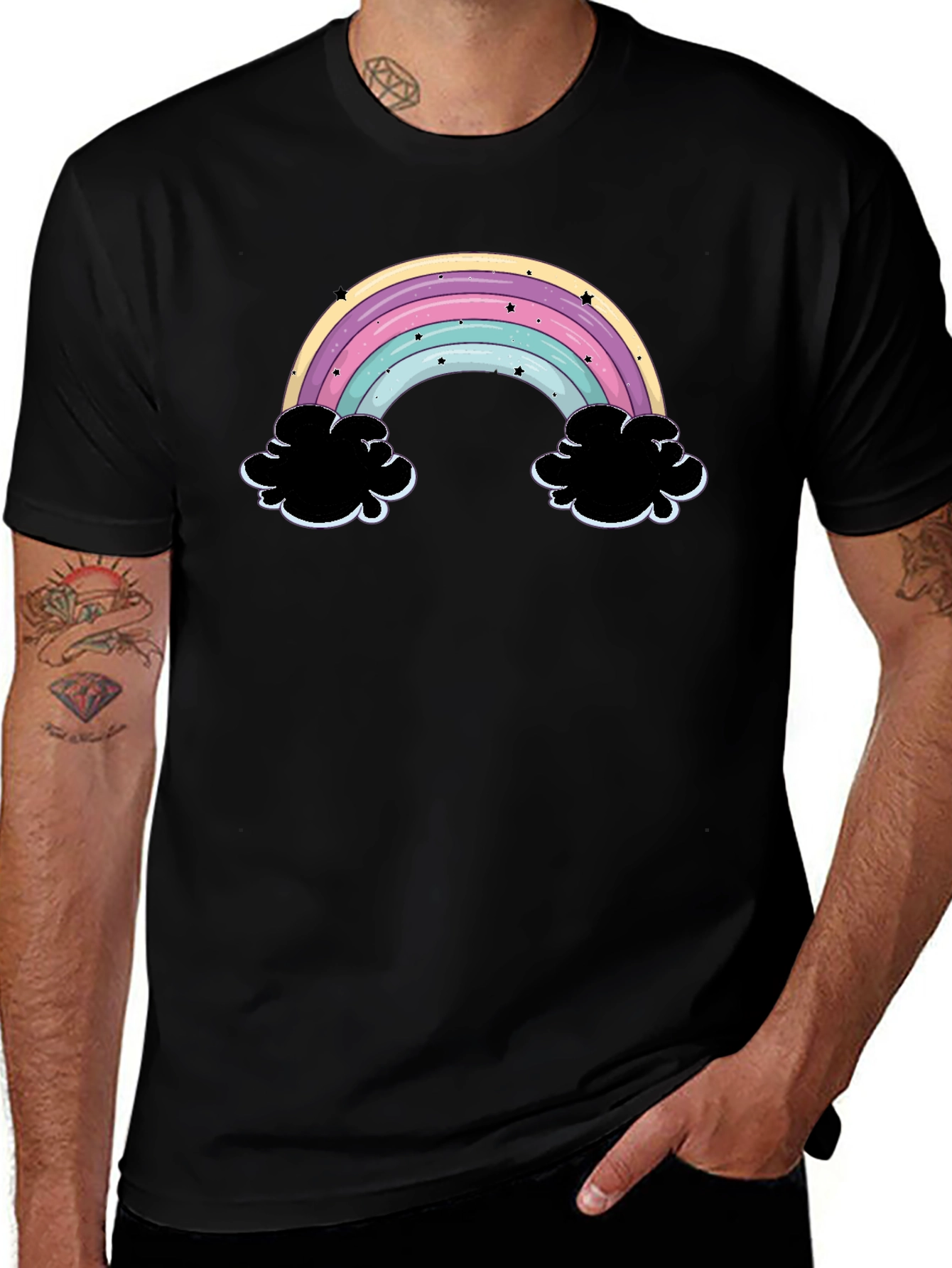 Variant 23 of Rainbow Cloud T-Shirt - Stylish Graphic Tee