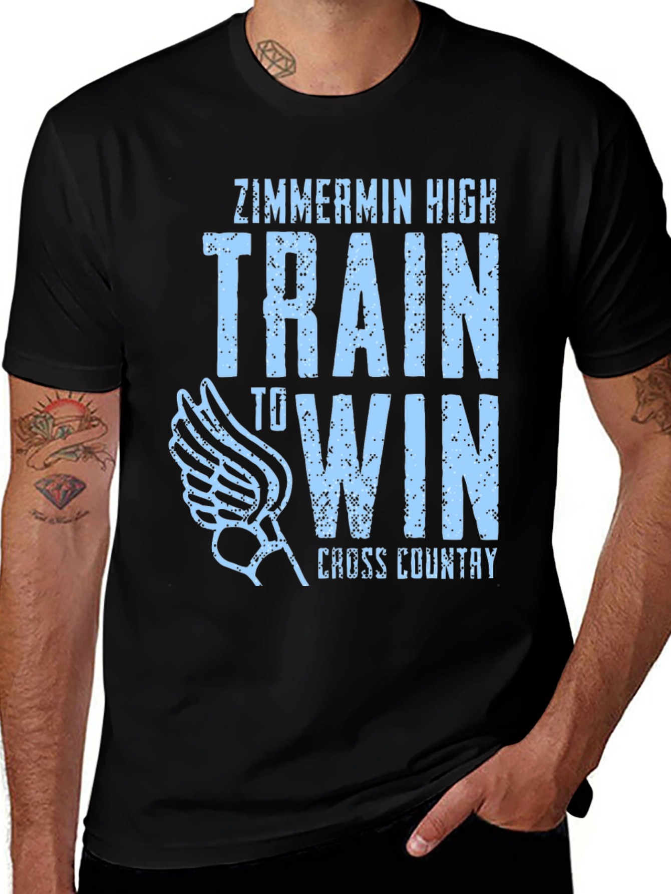 Variant 2 of Zimmermin High Cross Country T-Shirt - Train to Win