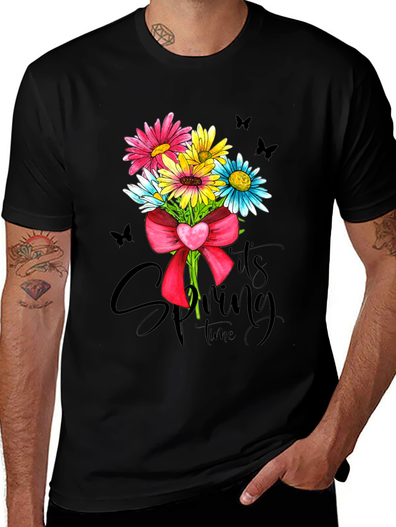 Variant 22 of Spring Flower Bouquet Graphic T-Shirt