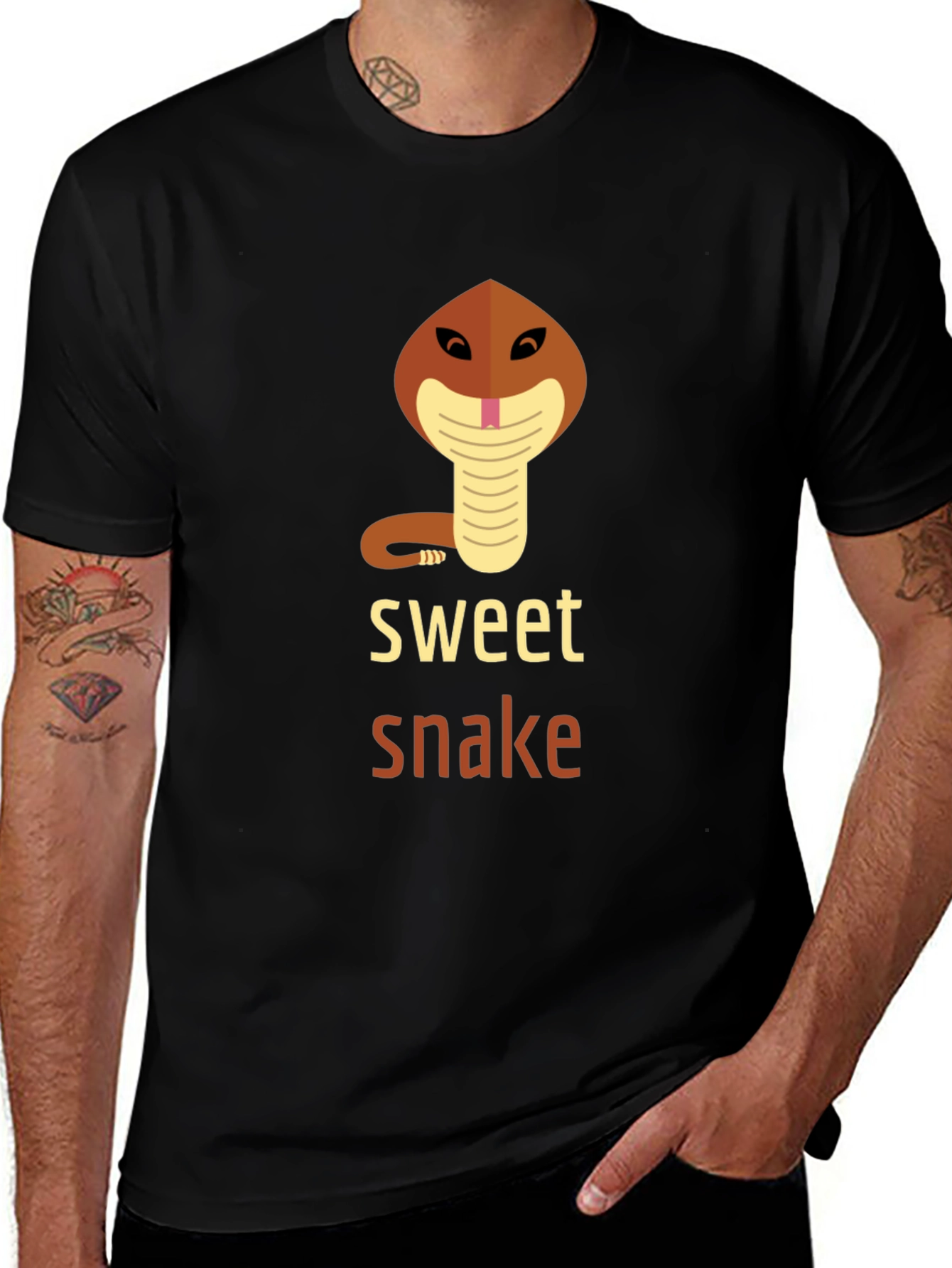 Variant 16 of Sweet Snake Graphic T-Shirt - Mens