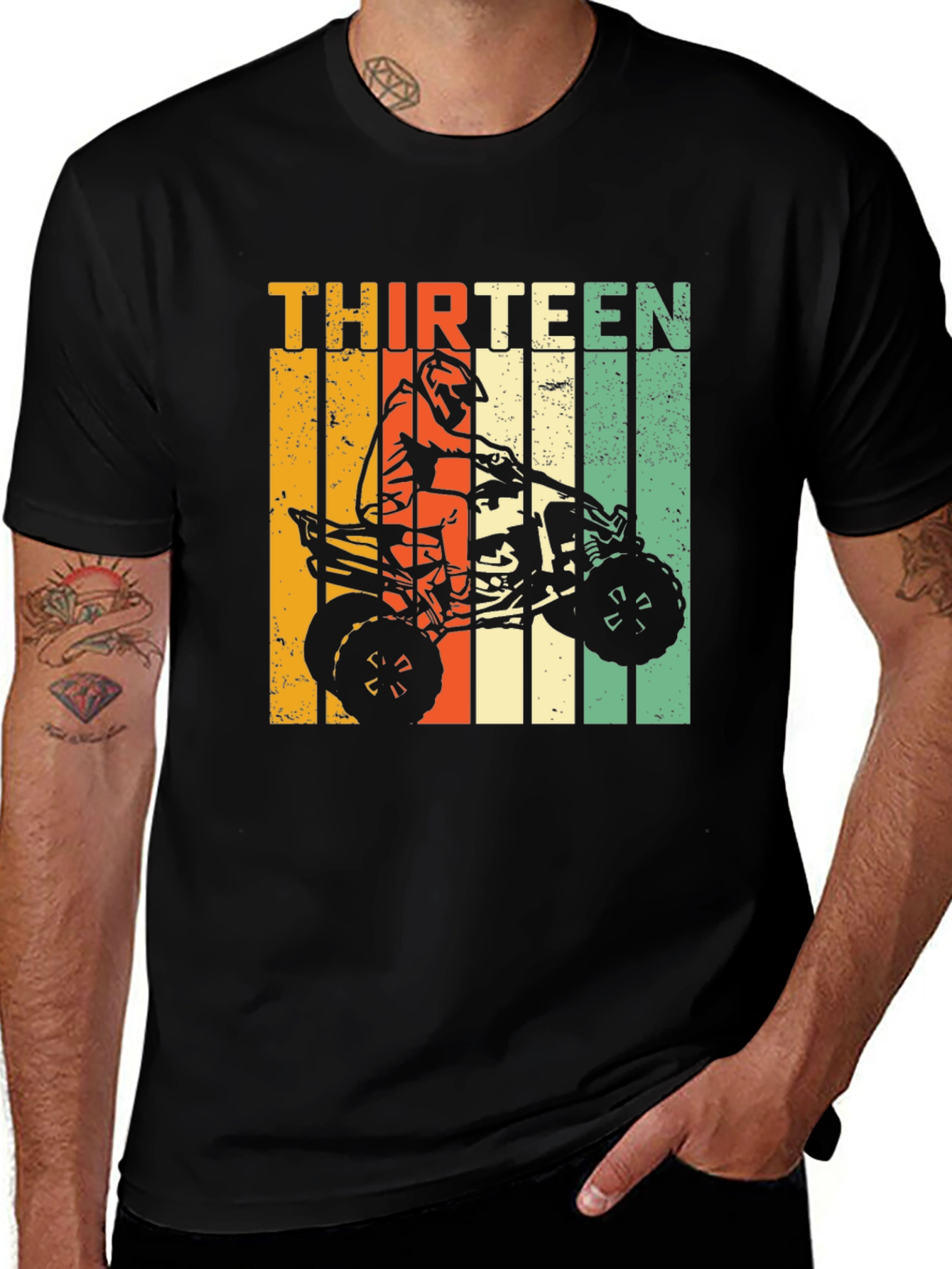 Variant 4 of Thirteen ATV Rider Graphic T-Shirt