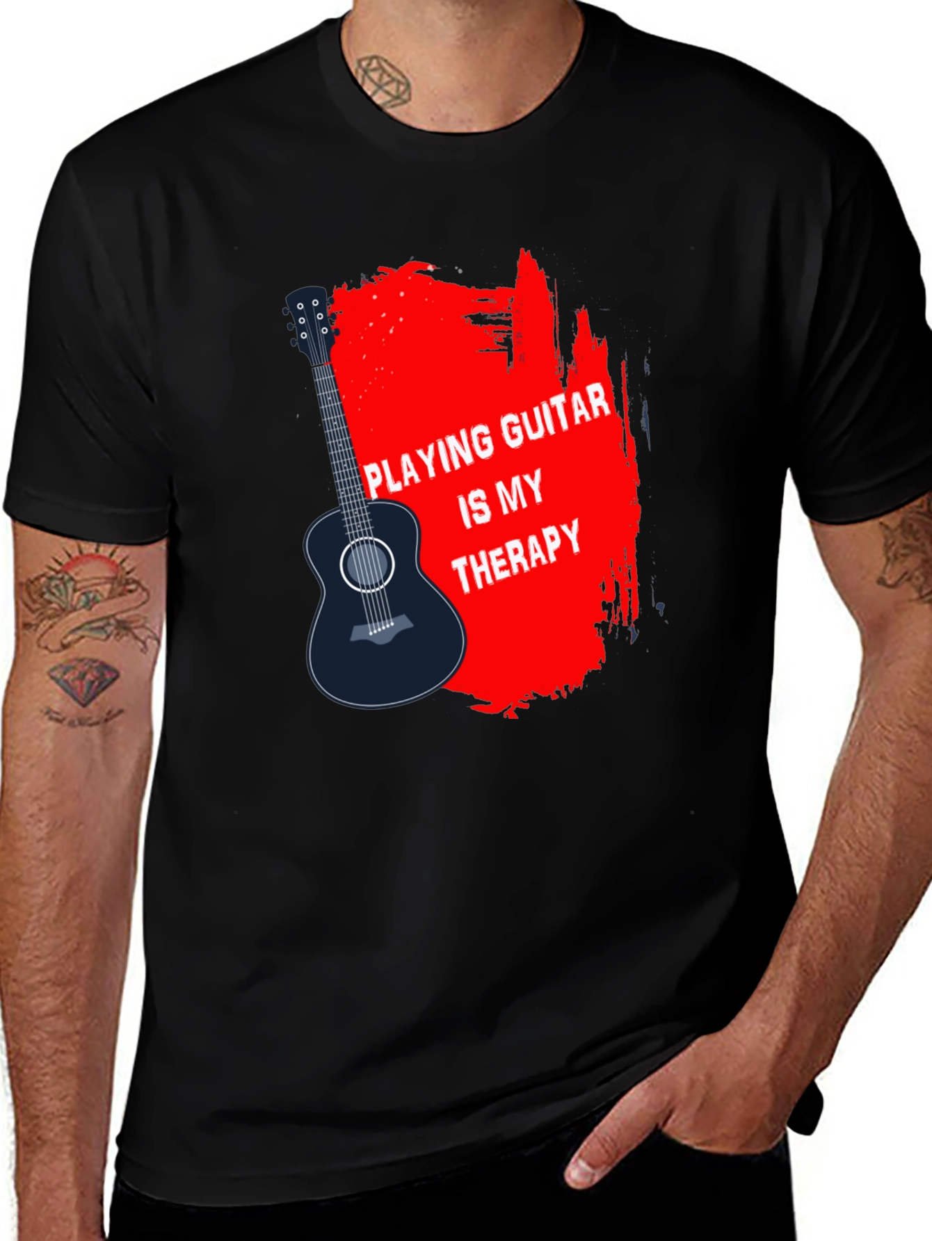 Variant 19 of Guitar Therapy T-Shirt - Musician Gift