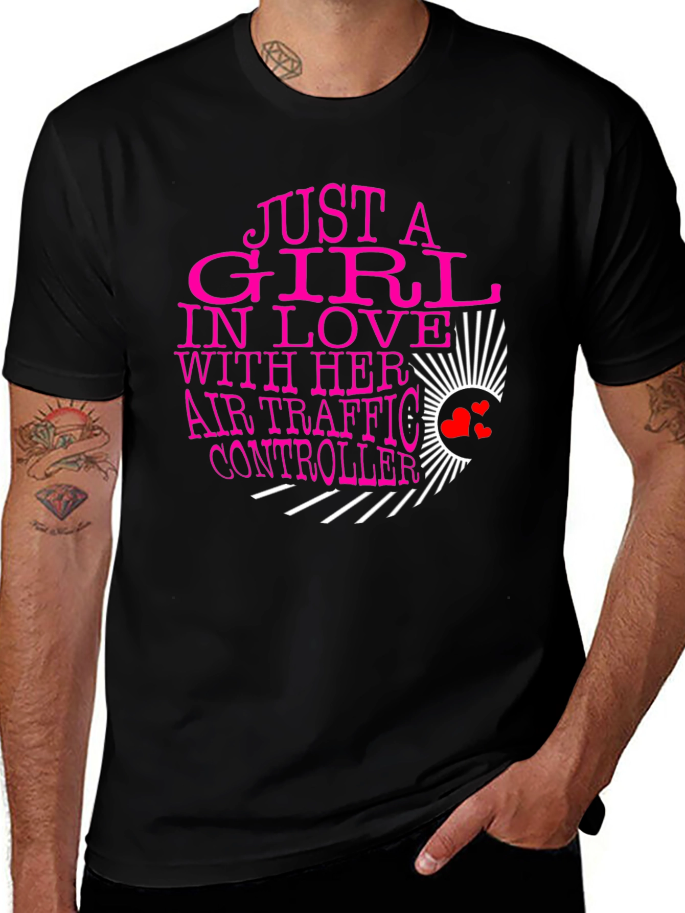 Girl in Love with Air Traffic Controller T-Shirt