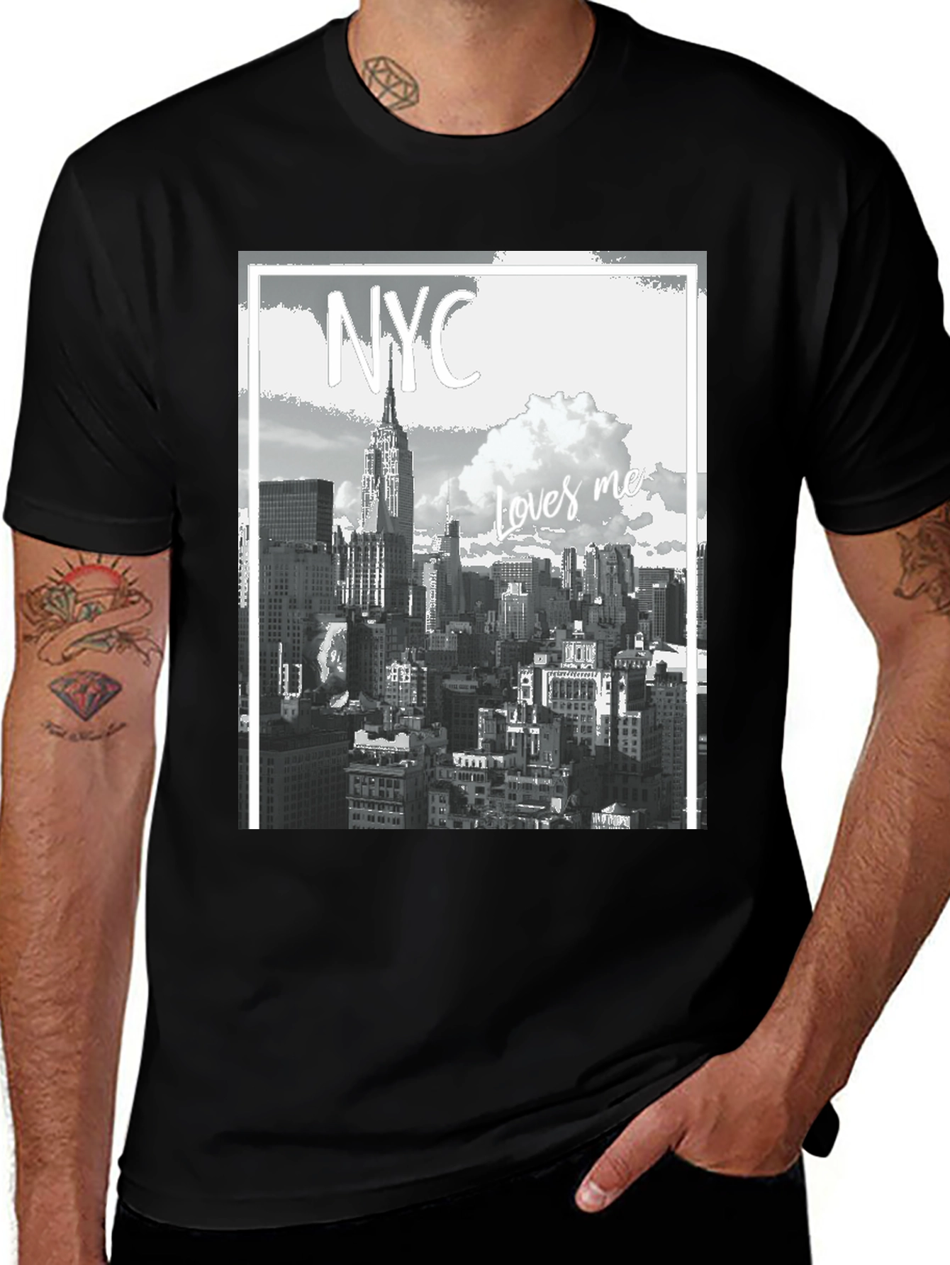 Variant 2 of NYC Loves Me Black T-Shirt
