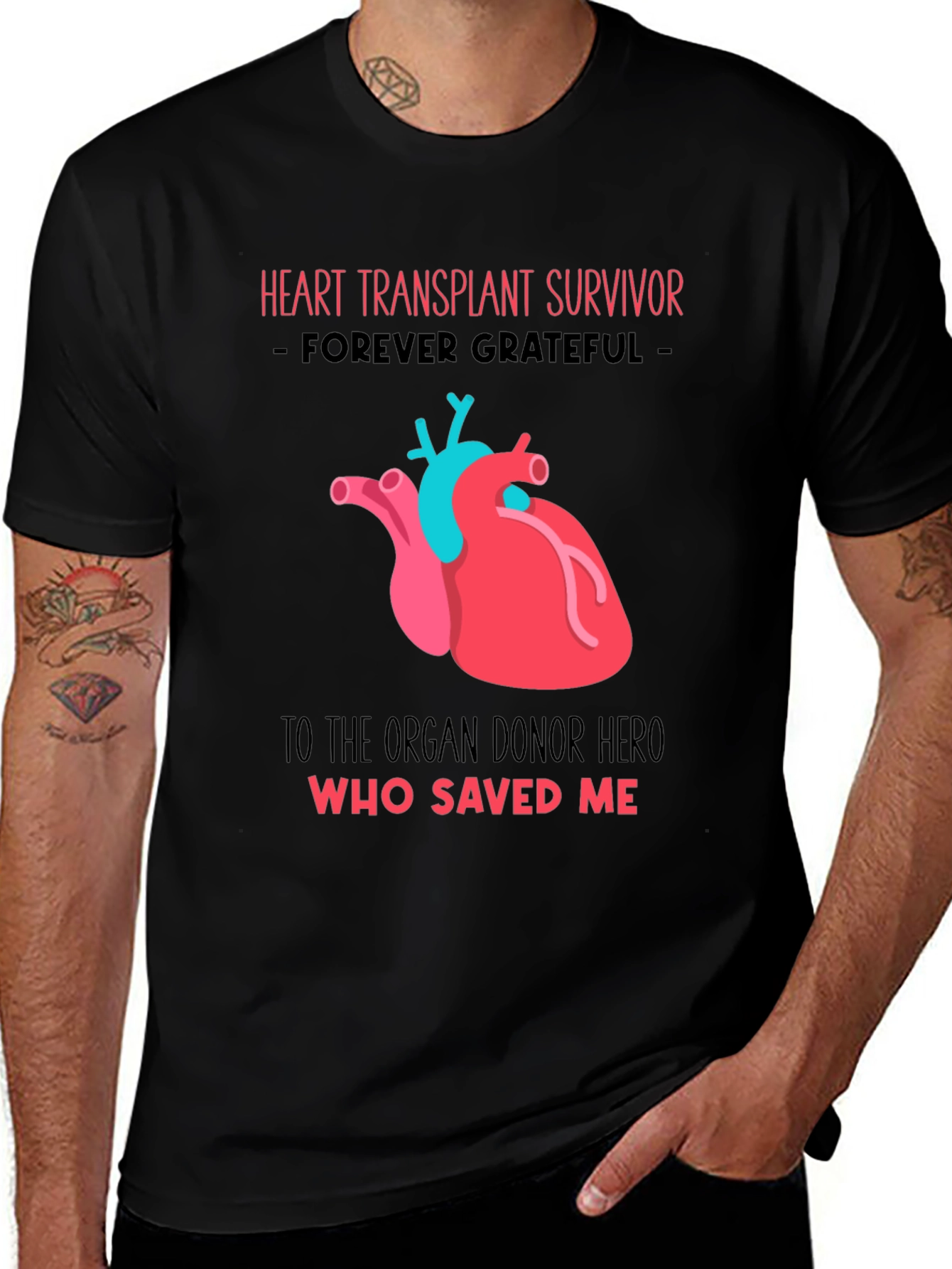 Heart Transplant Survivor Graphic T-Shirt