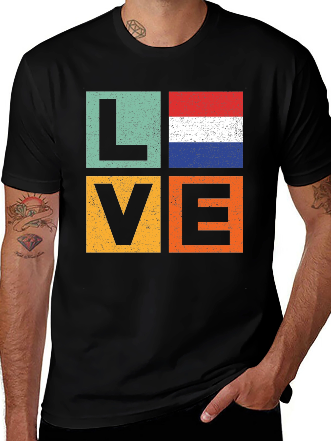 Love Netherlands Flag T-Shirt Dutch Pride