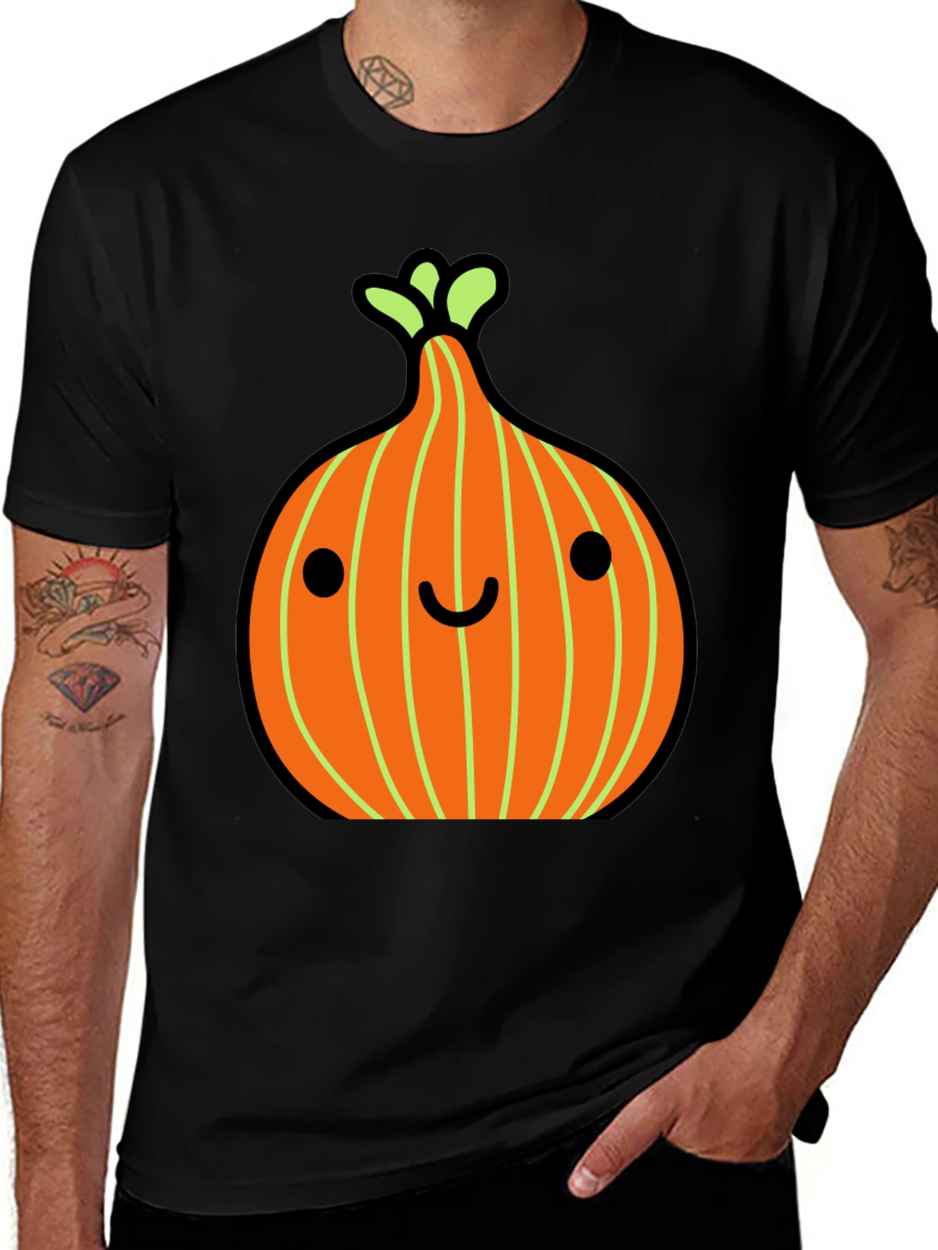 Variant 23 of Cute Onion Graphic Print Men's T-Shirt