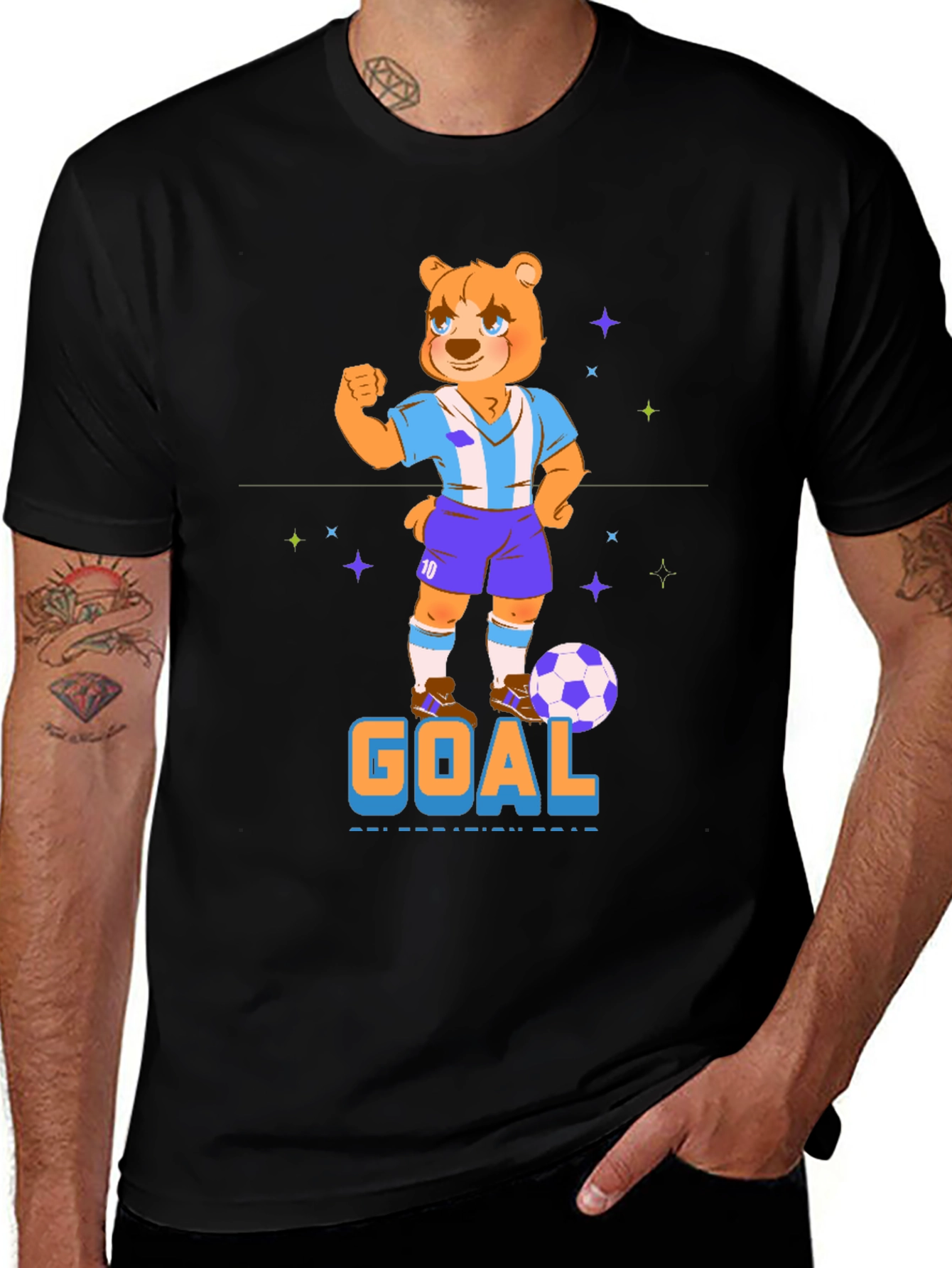 Variant 29 of Bear Soccer T-Shirt - Goal!
