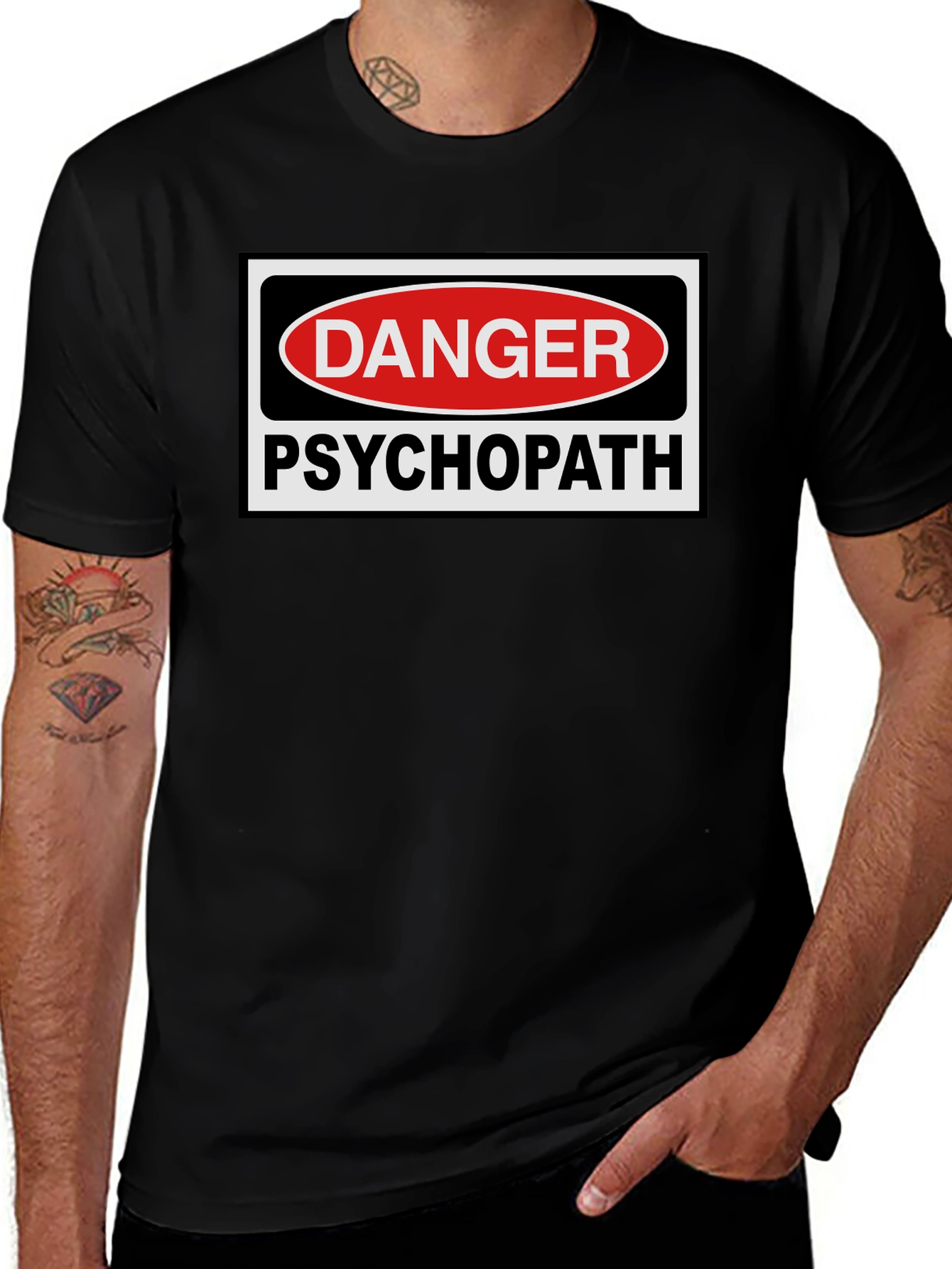 Variant 19 of Danger Psychopath T-Shirt - Bold Statement Tee
