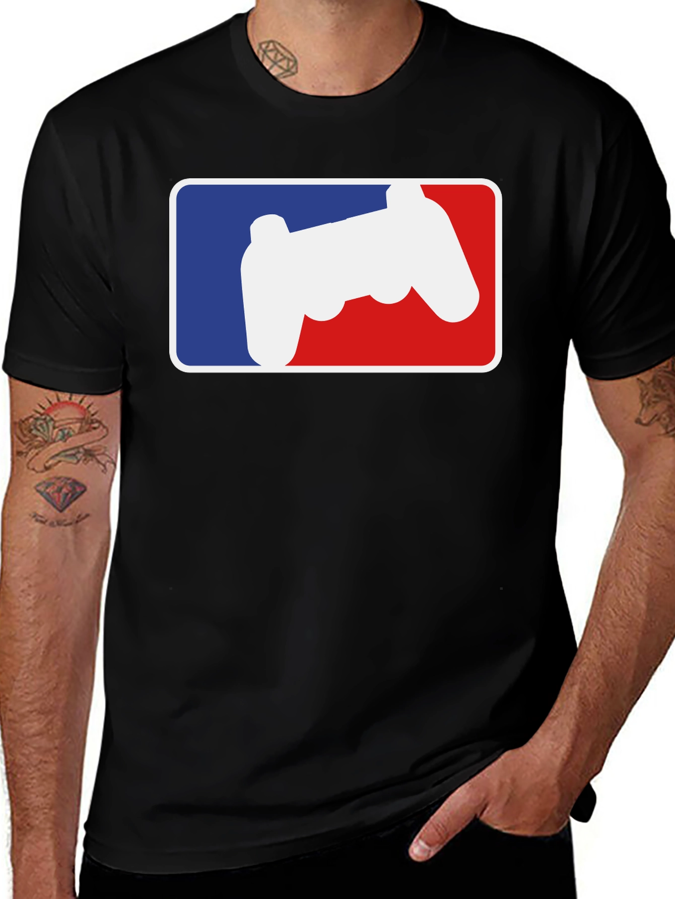Gamer MLB Style Black T-Shirt