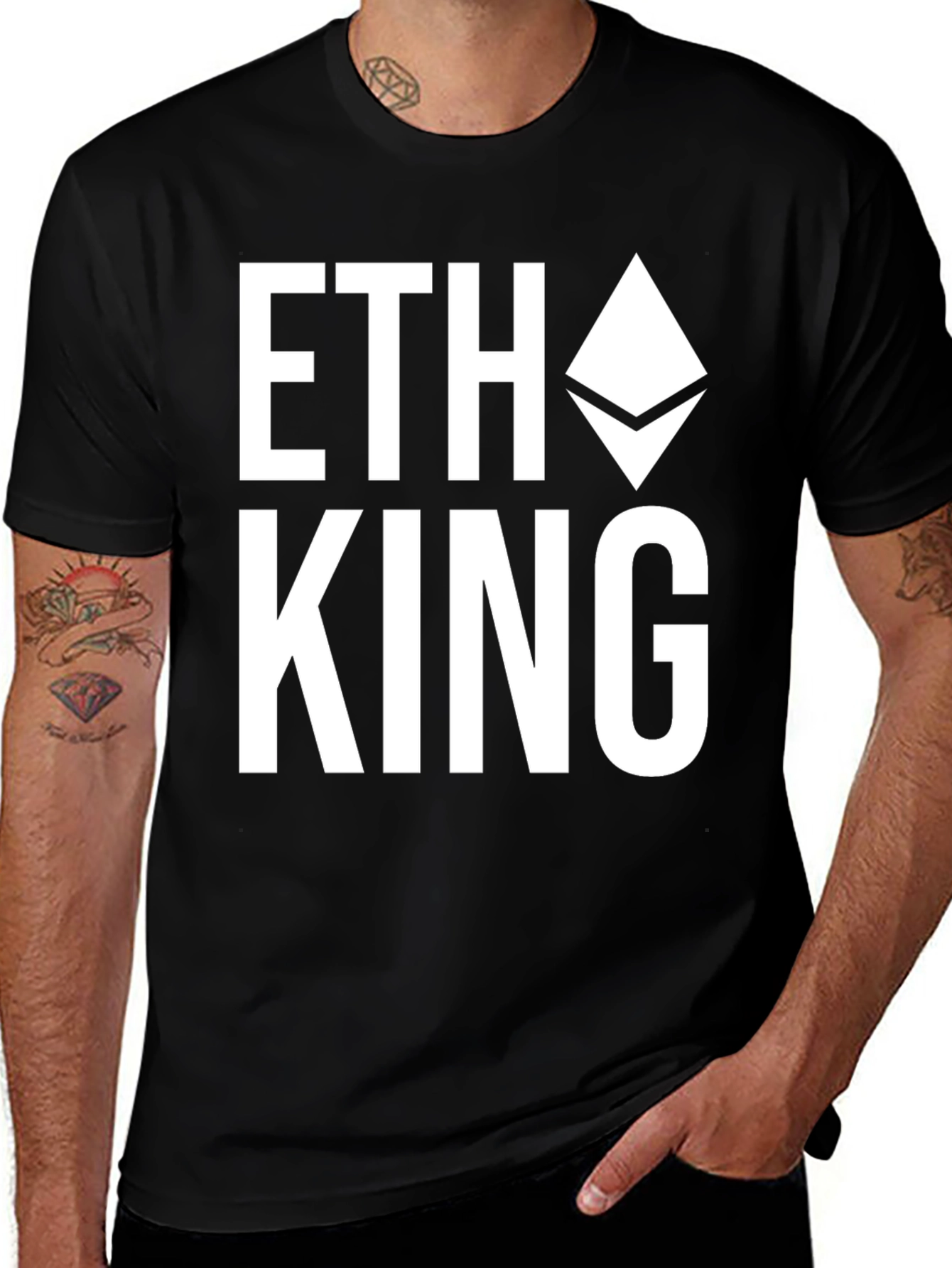 Variant 15 of ETH King Black T-Shirt