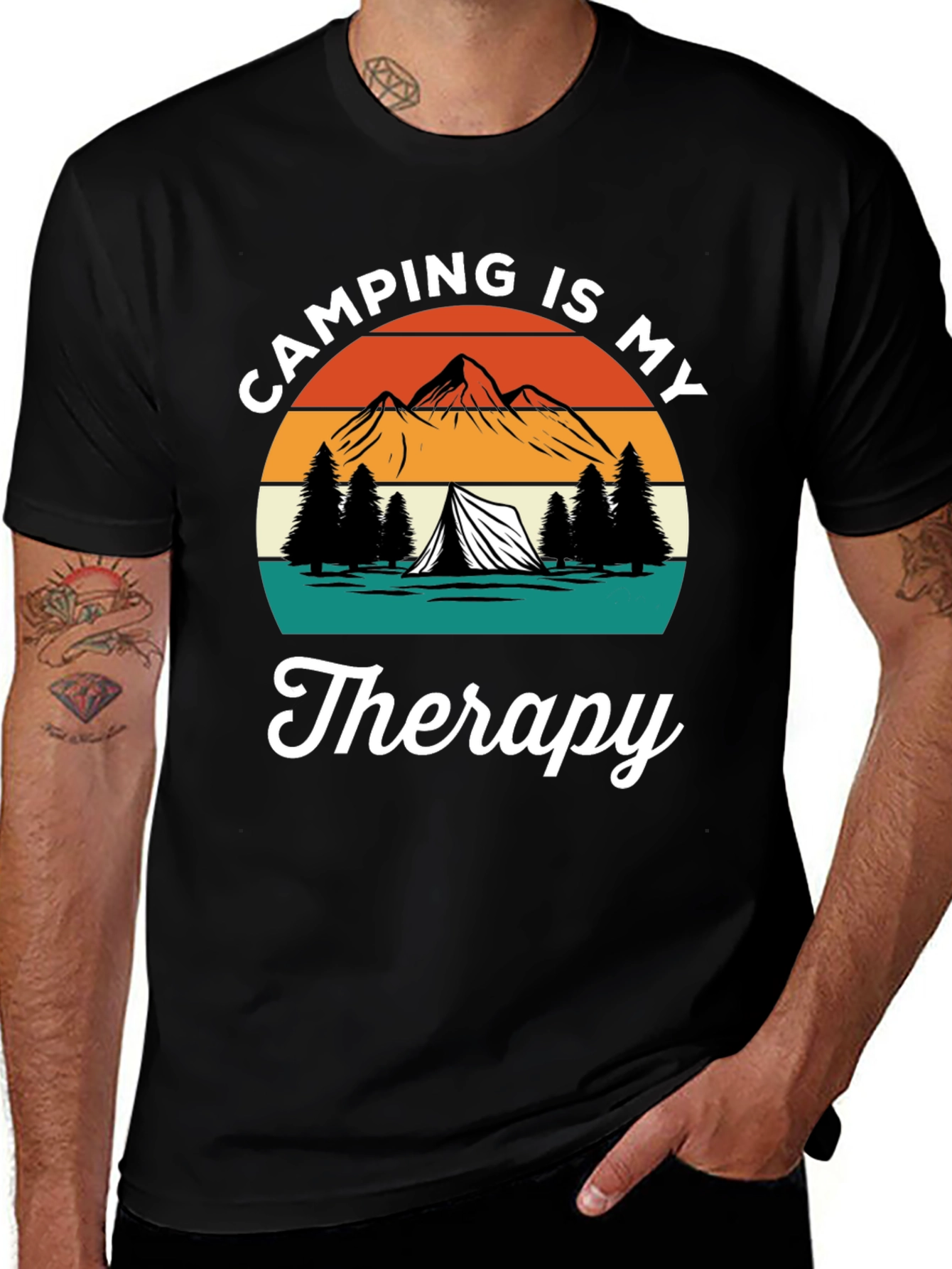 Variant 27 of Camping Is My Therapy Graphic Tee