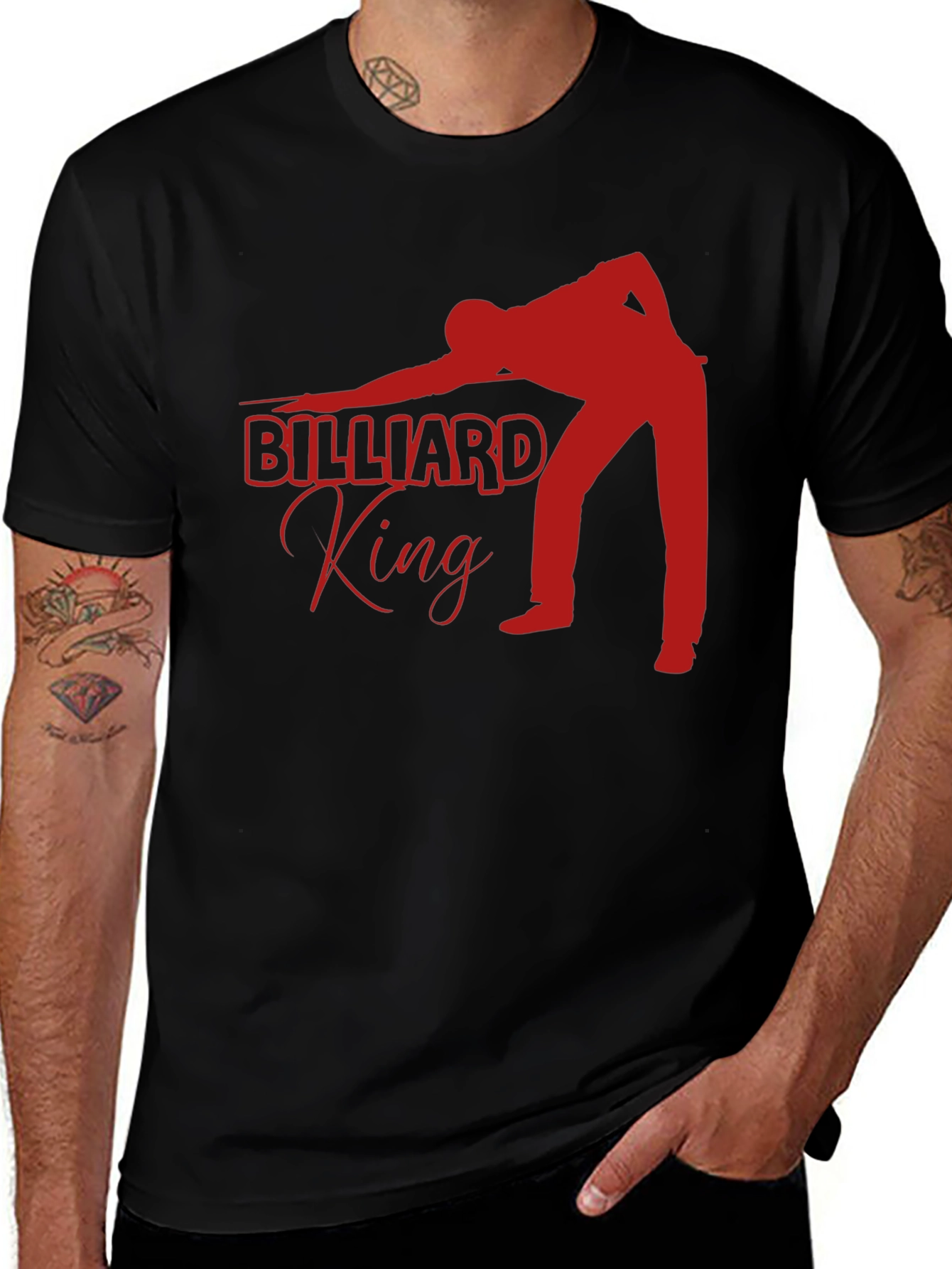 Variant 6 of Billiard King Graphic Tee - Cool Pool Player Shirt