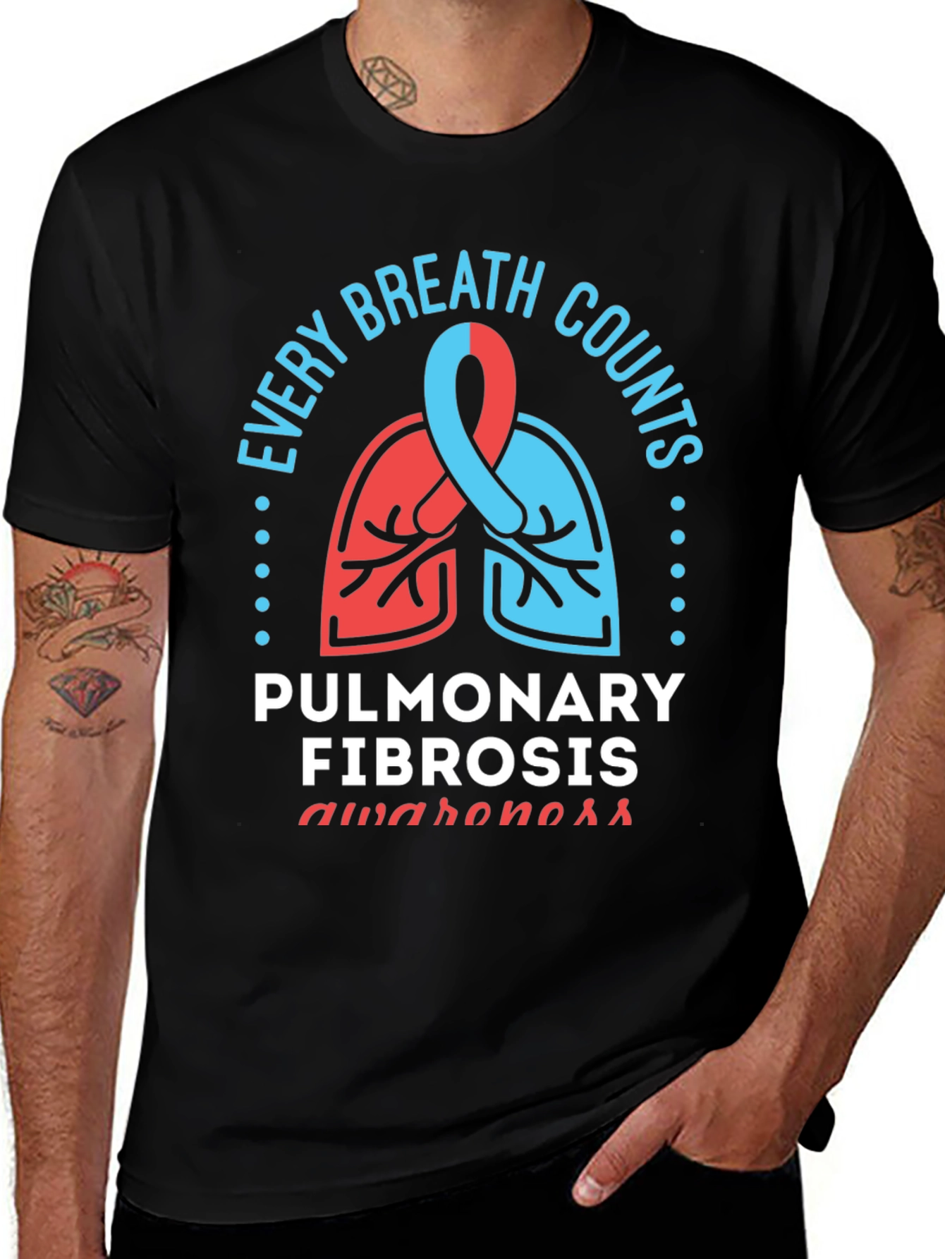 Variant 19 of Pulmonary Fibrosis Awareness T-Shirt