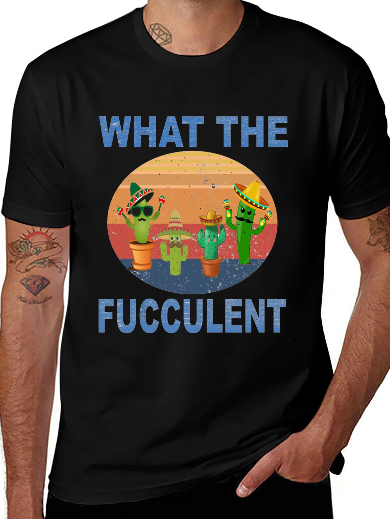 Variant 18 of What The Fucculent Cactus T-Shirt