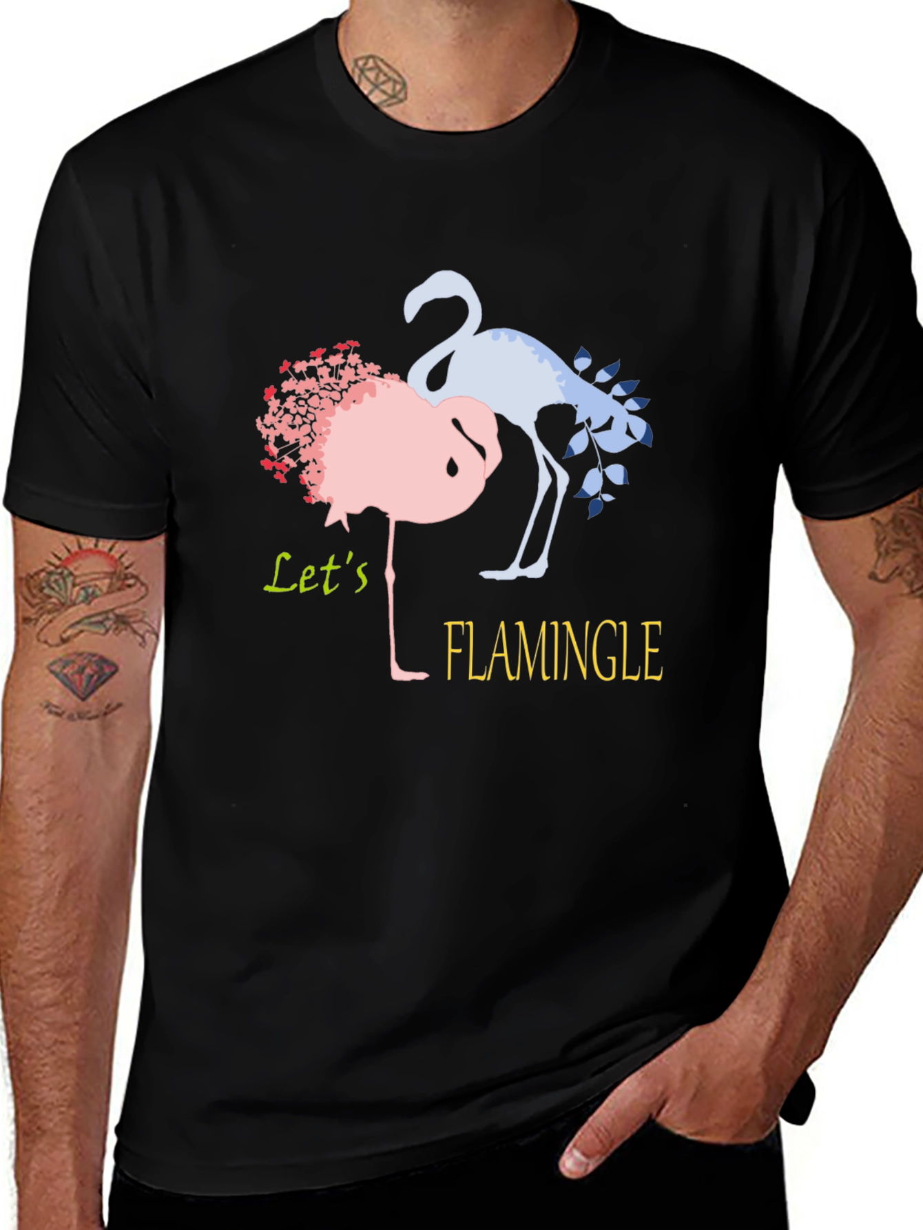 Variant 4 of Let's Flamingle Graphic T-Shirt