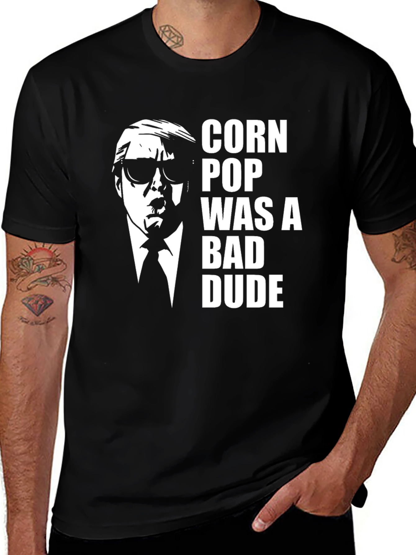 Variant 14 of Corn Pop Was A Bad Dude Graphic Tee