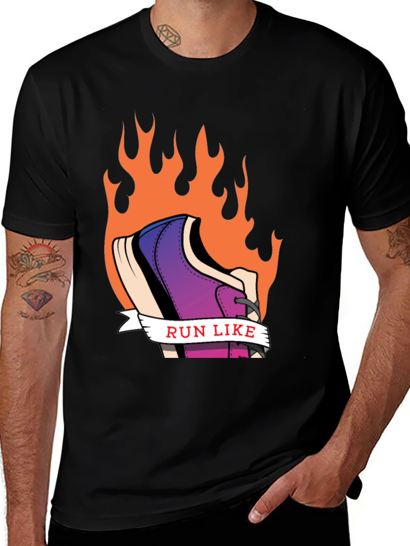 Variant 16 of Run Like Hell Graphic T-Shirt