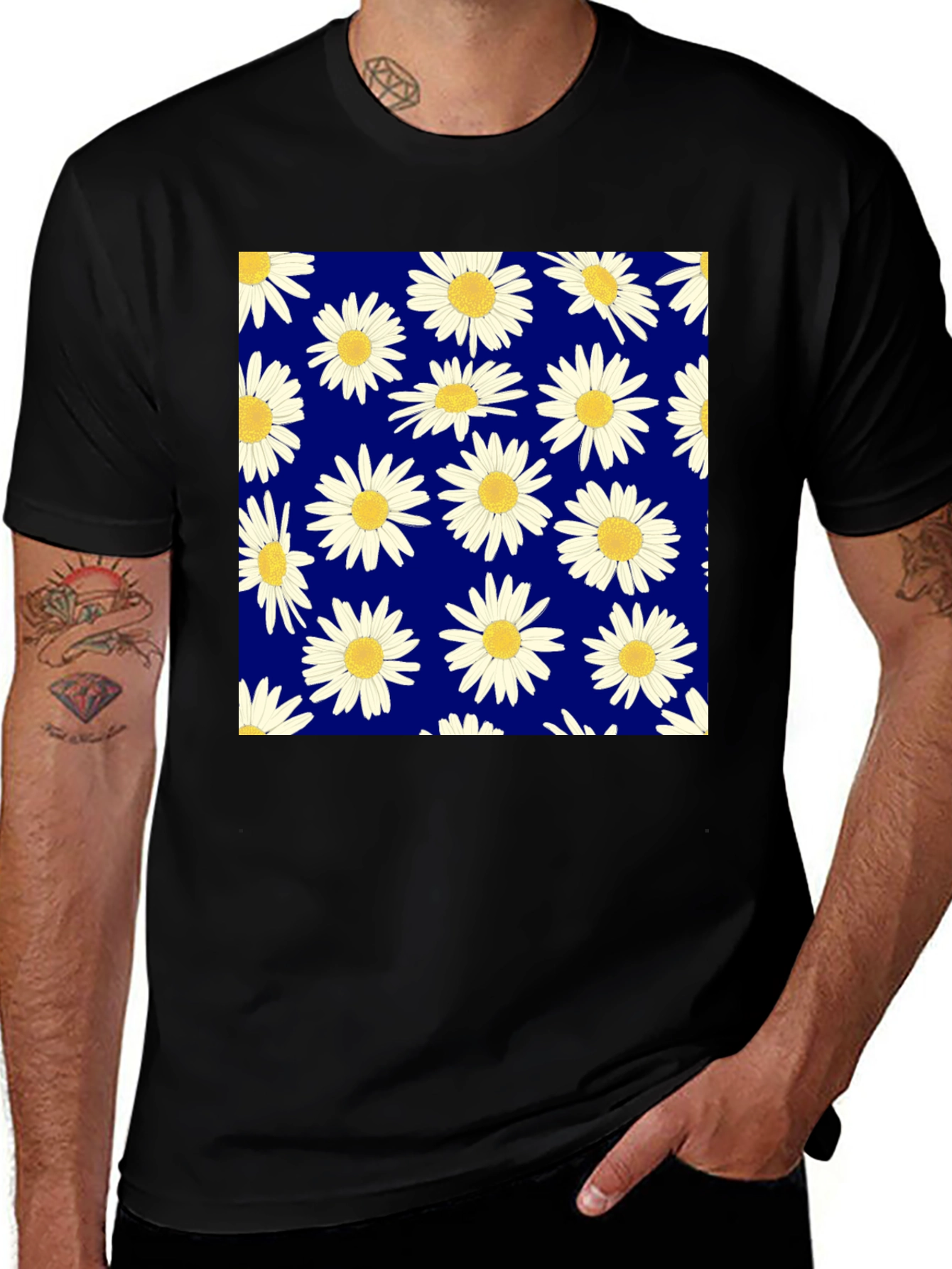 Variant 24 of Daisy Pattern T-Shirt