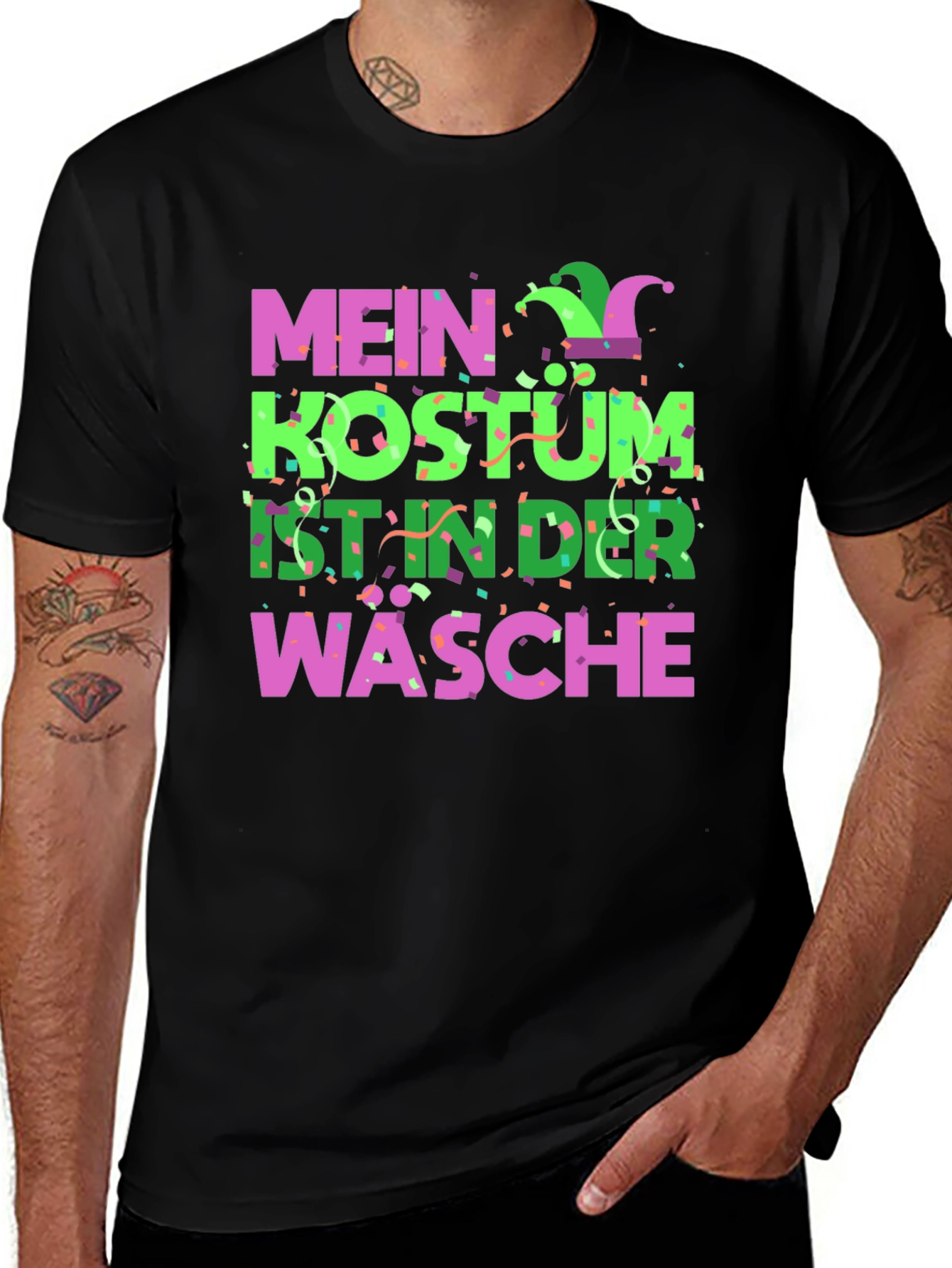 Variant 9 of Funny Costume in the Wash German T-Shirt