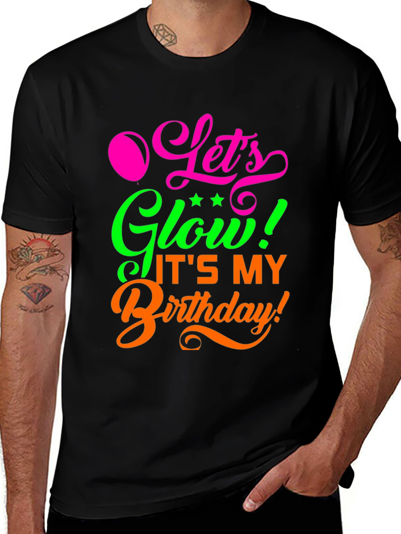 Variant 22 of Let's Glow Birthday Shirt