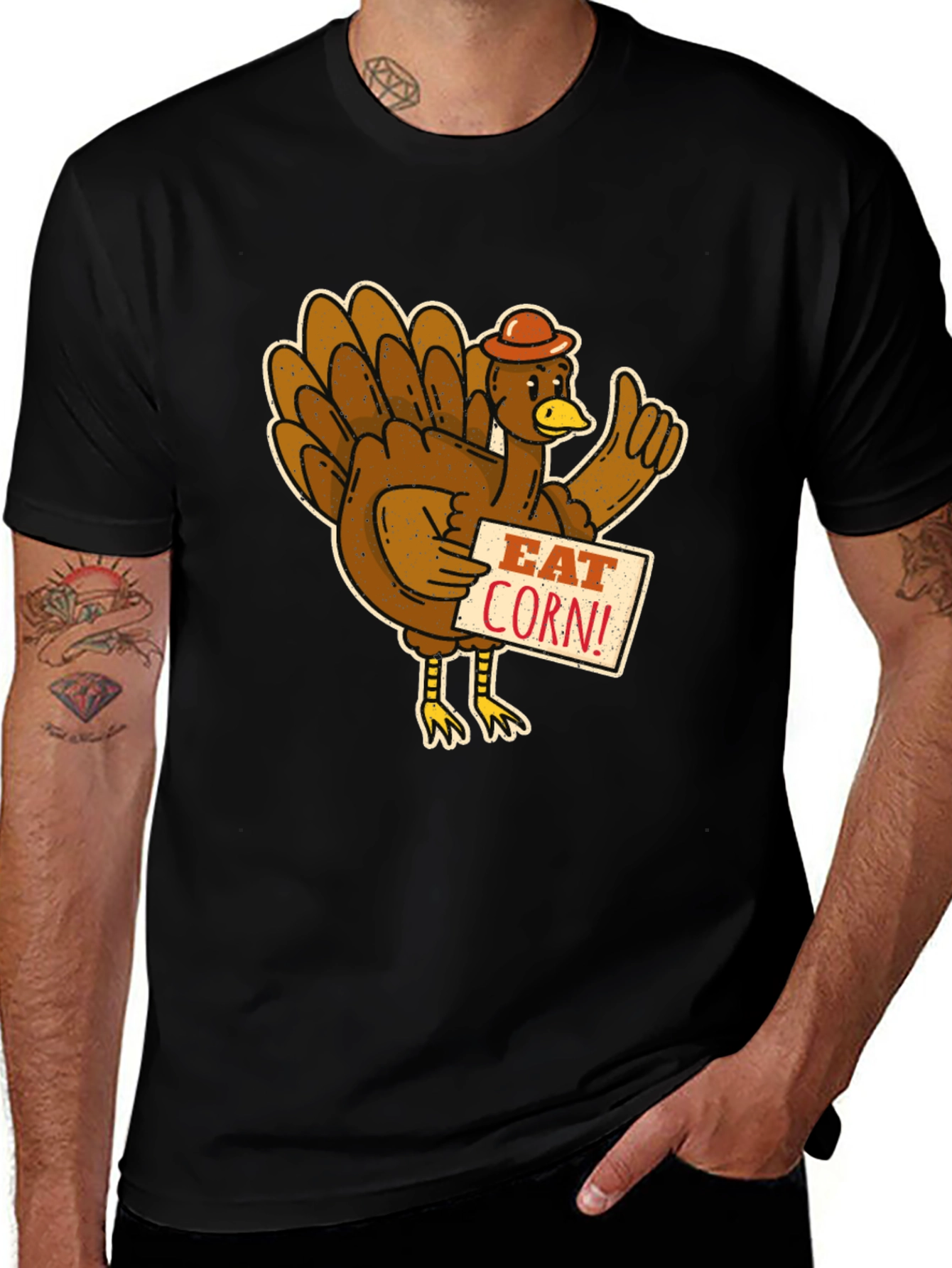 Variant 24 of Eat Corn! Turkey Graphic Tee