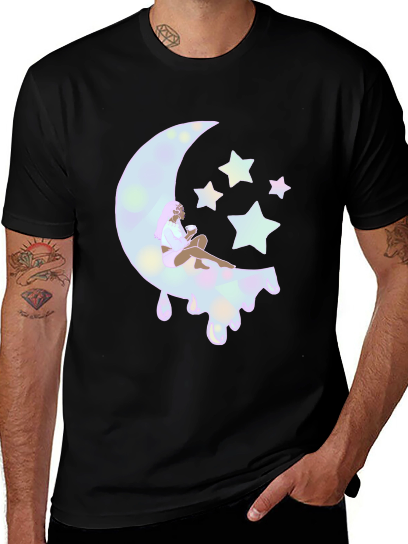 Dreamy Moon & Stars Graphic Tee