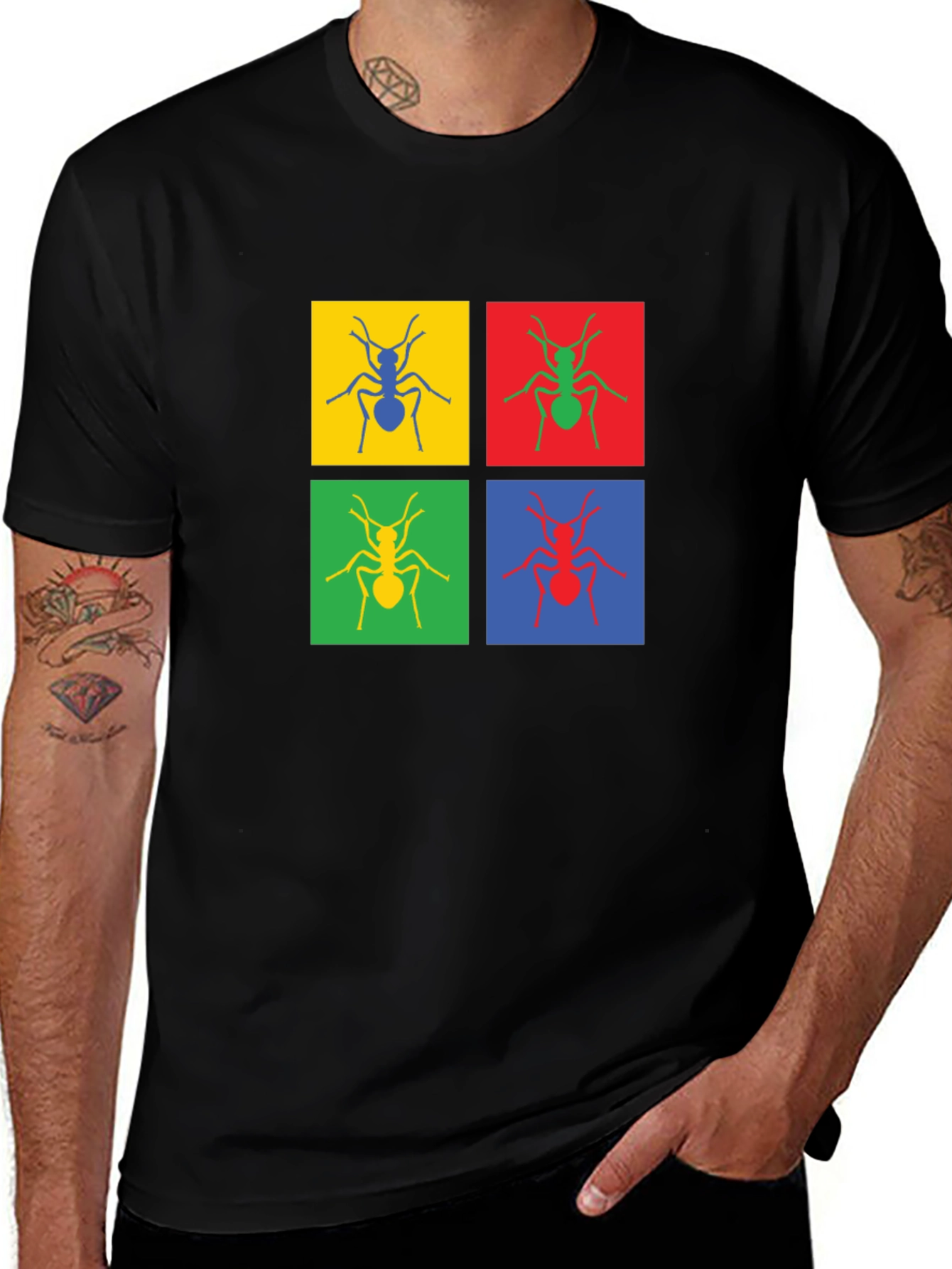 Variant 5 of Pop Art Ants Graphic T-Shirt