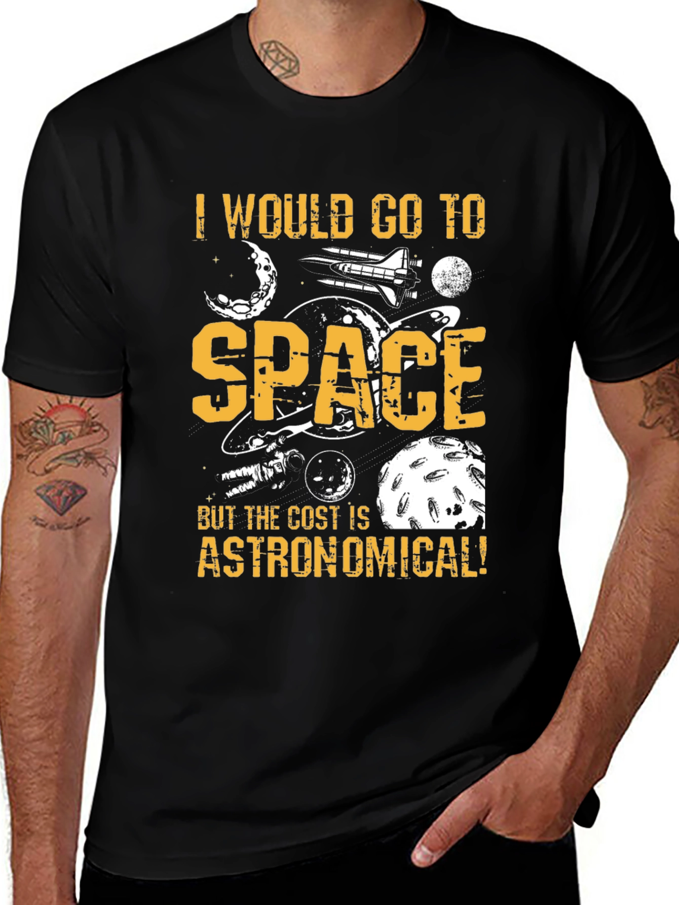 Variant 30 of Space Travel Graphic Tee - Funny Astronomy T-Shirt