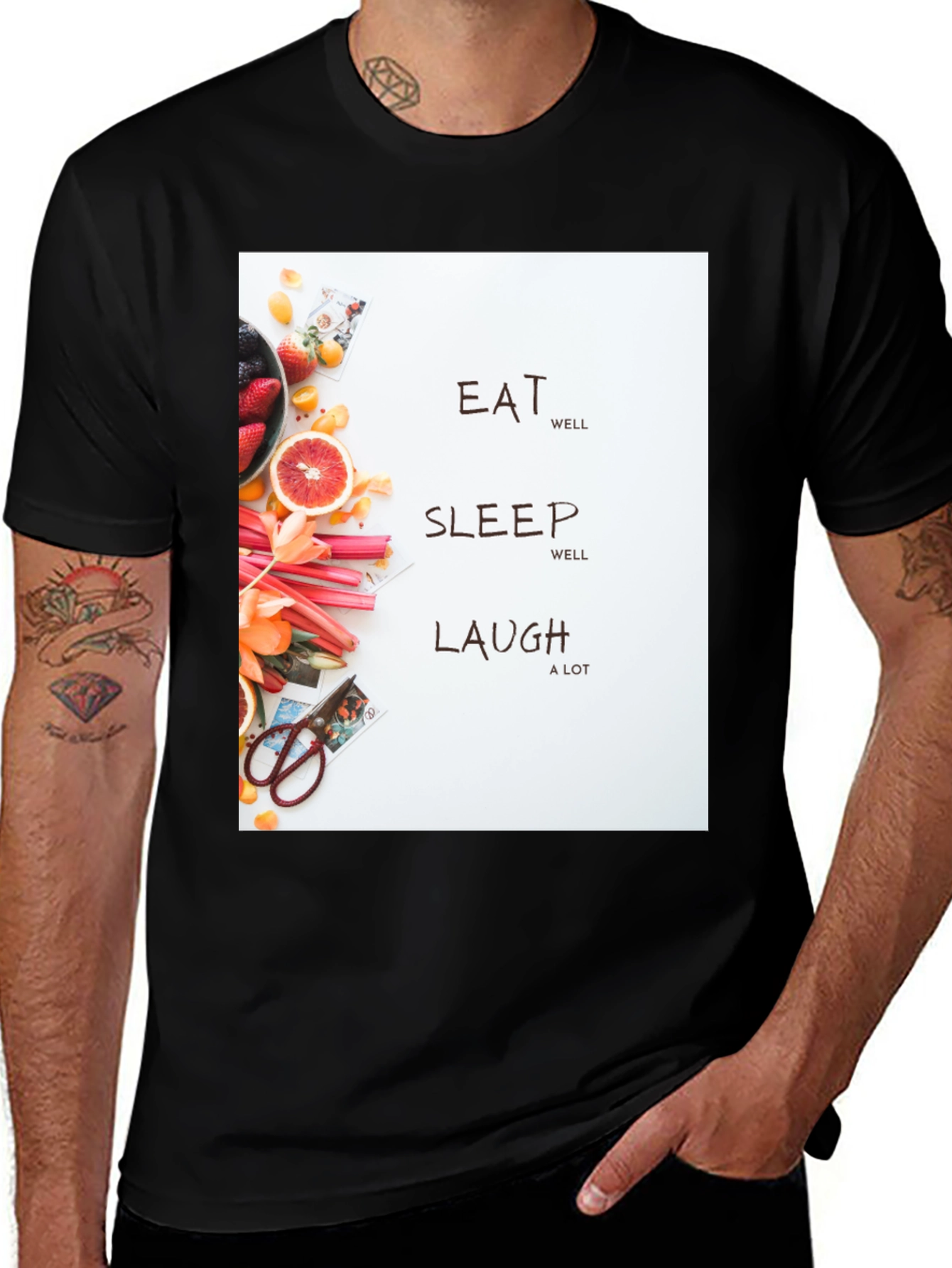 Variant 13 of Eat Sleep Laugh Graphic Tee