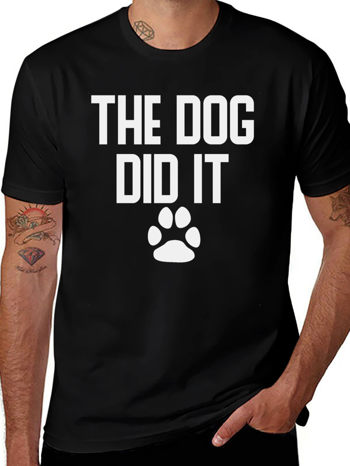 Variant 28 of The Dog Did It T-Shirt - Funny Pet Lover Tee